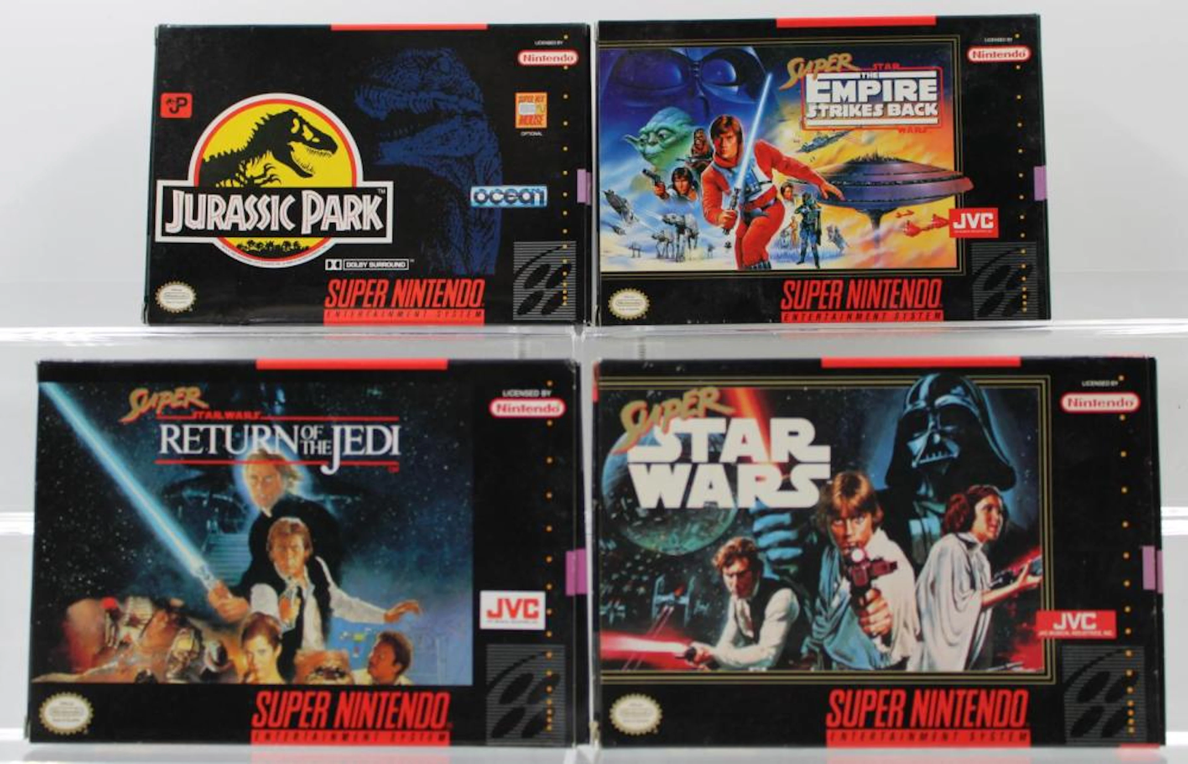(4) Super Nintendo Games Boxed- Star Wars