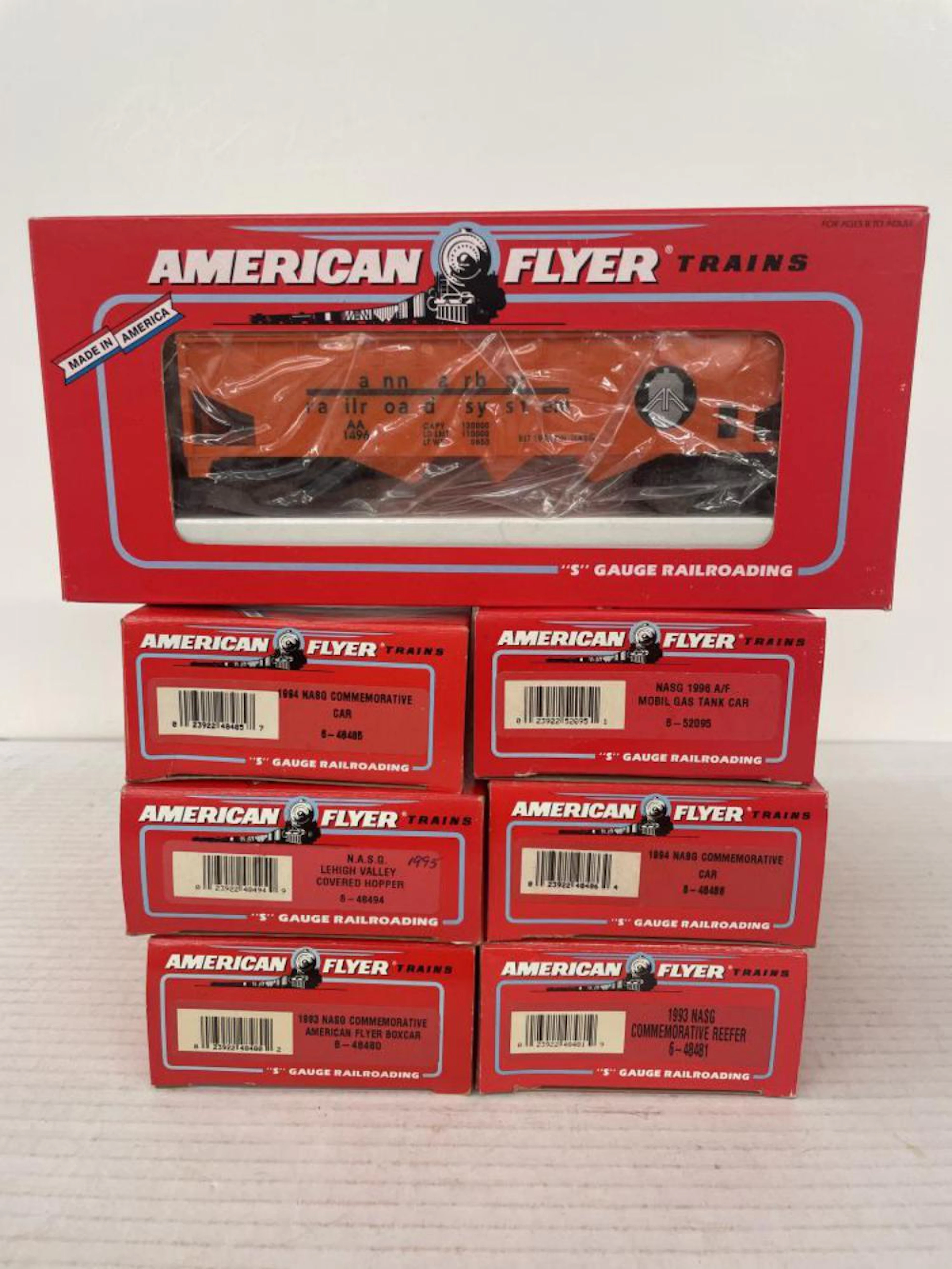 7 American Flyer Lionel NASG Cars