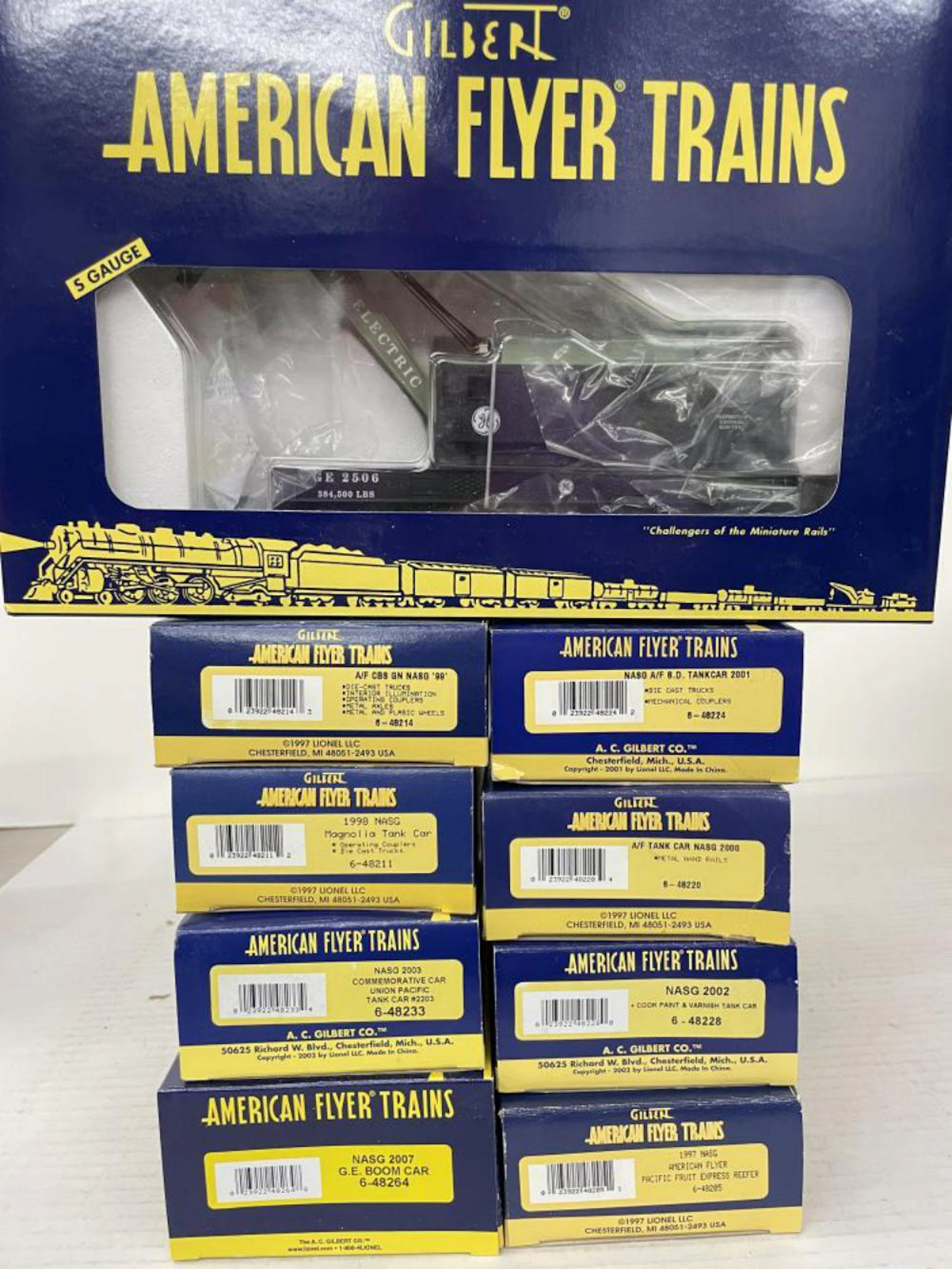 9 American Flyer Lionel NASG Cars