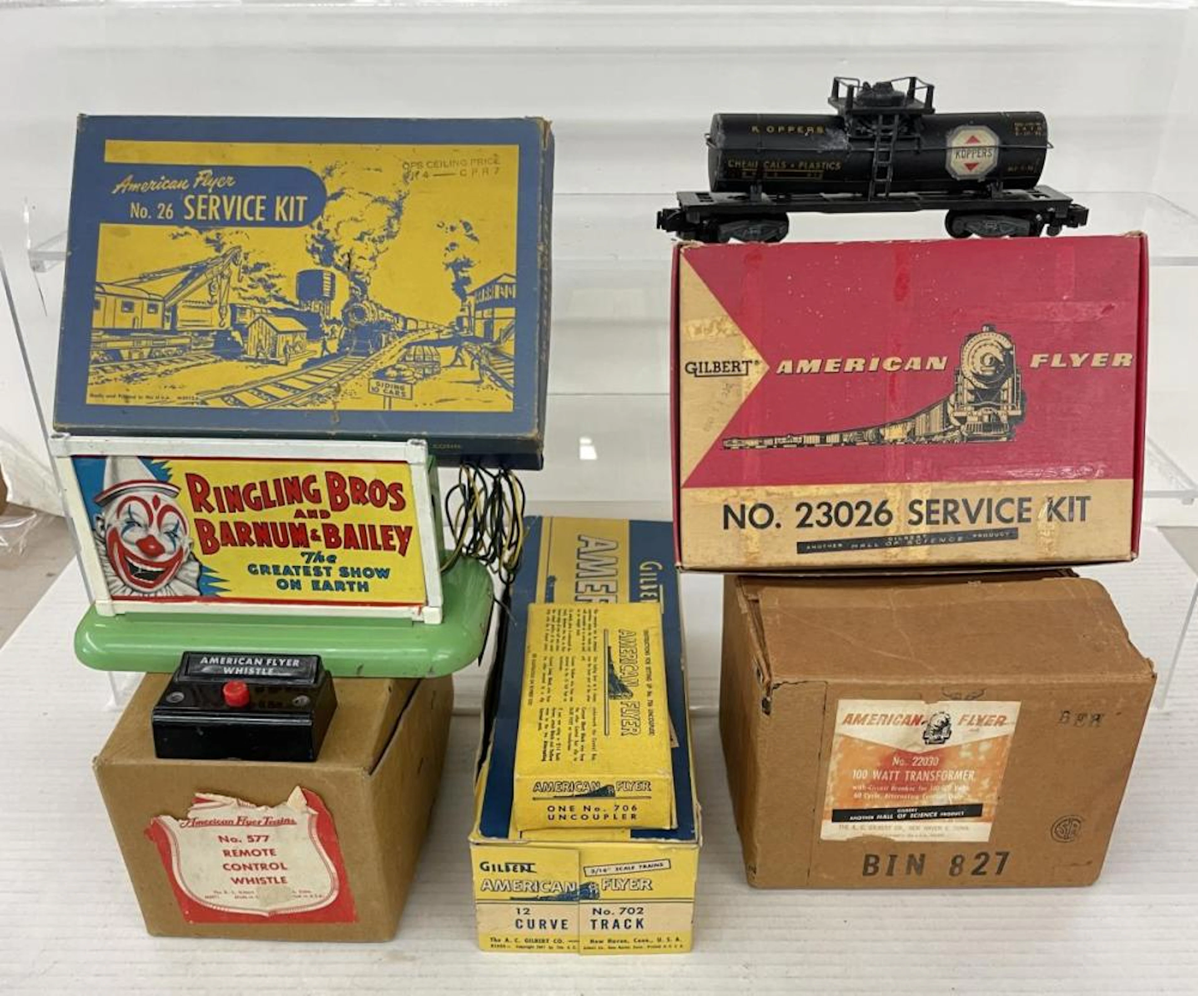 6pc American Flyer S Gauge Lot