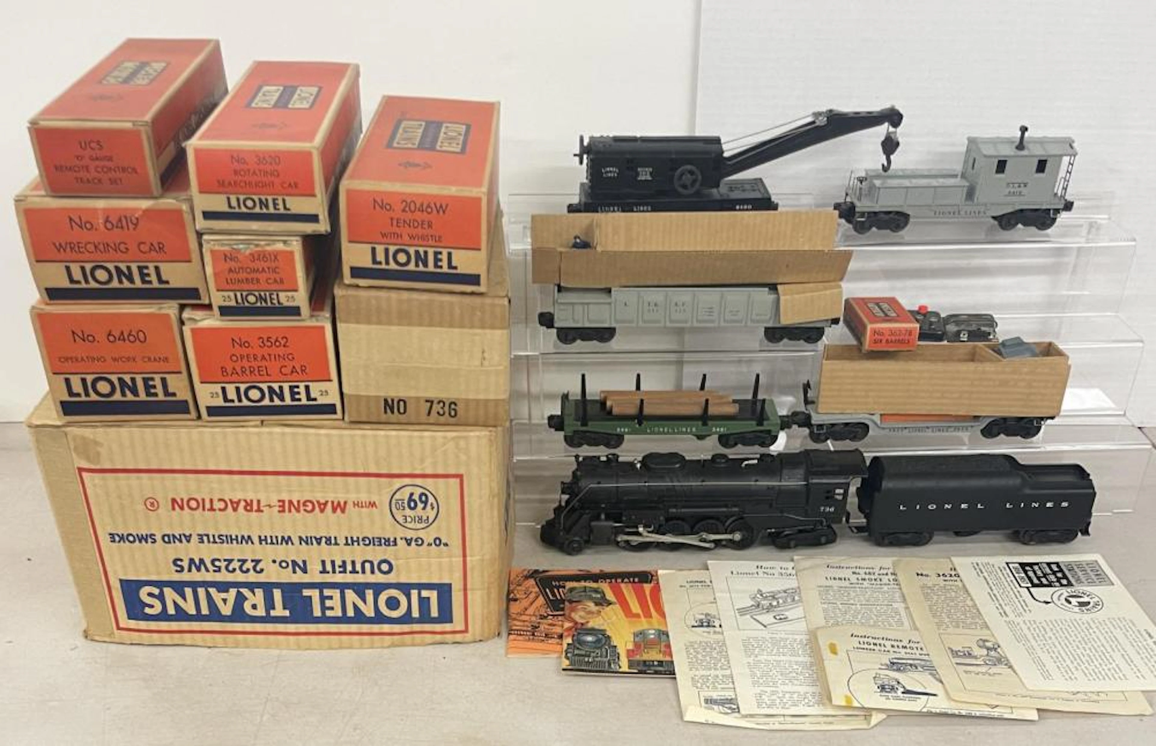 Clean Boxed 1954 Lionel Set 2225WS