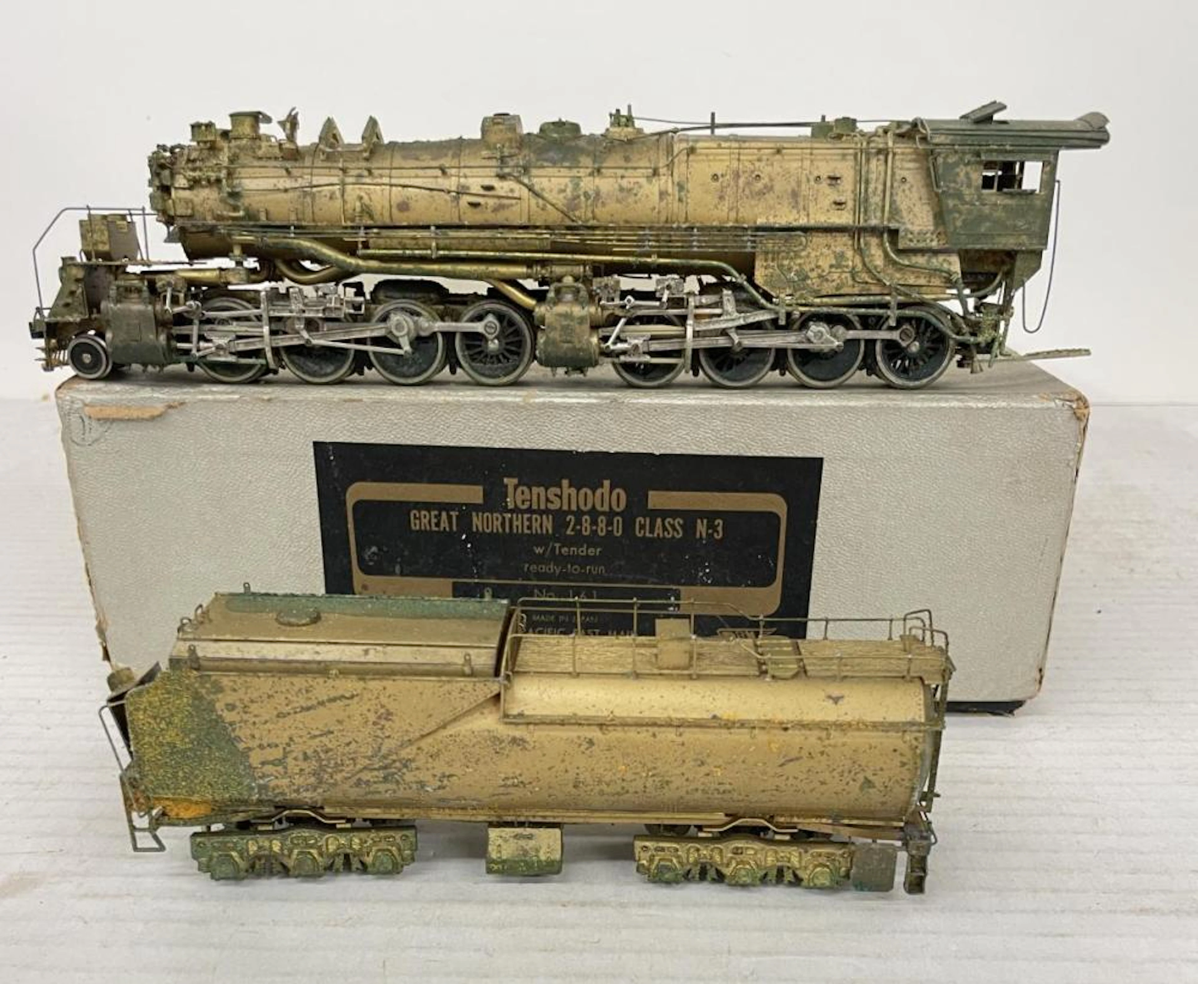 Boxed Tenshodo HO Brass GN N3 Articulated