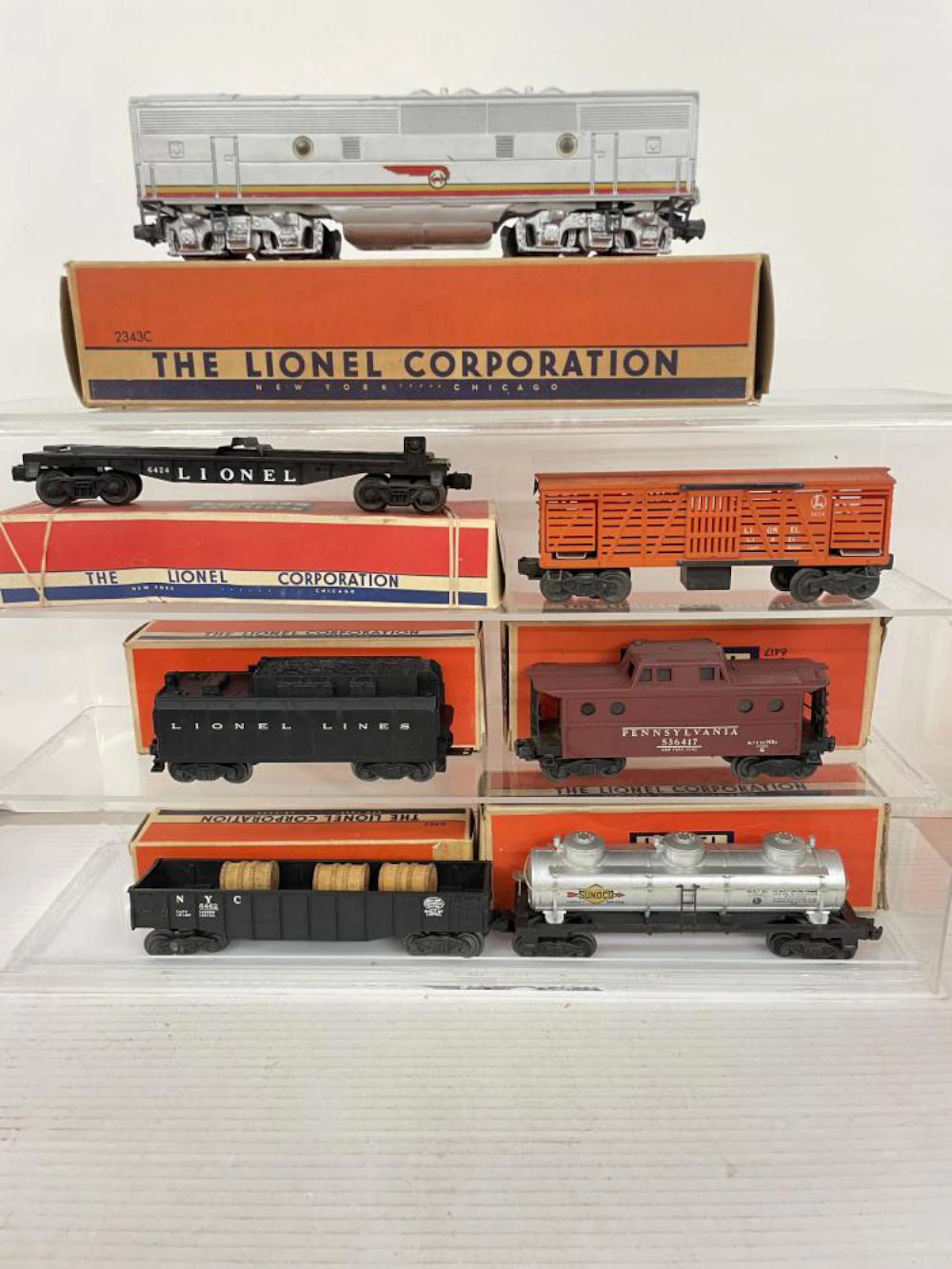 7pc Lionel Trains Lot