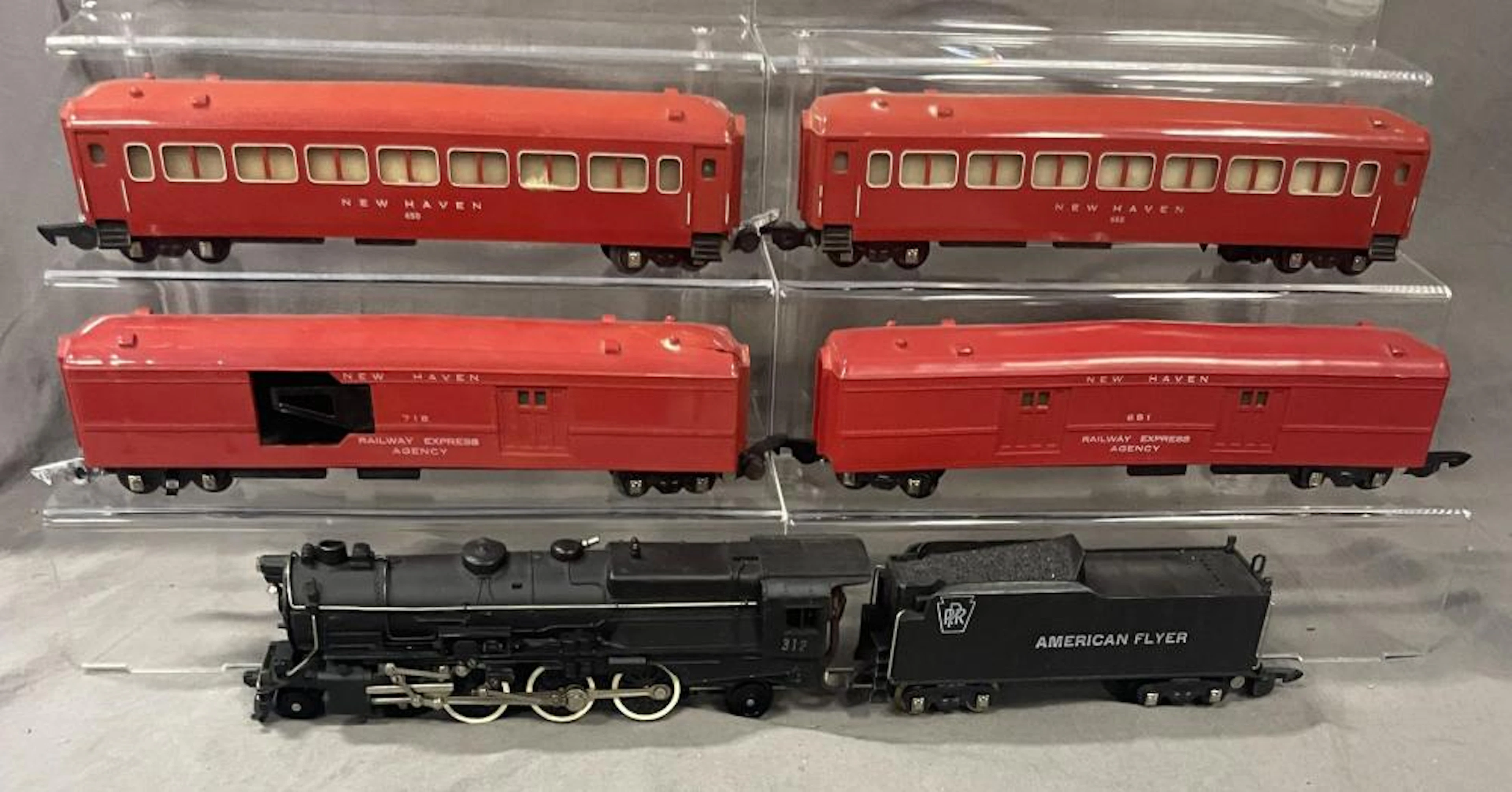 5pc American Flyer 312 Passenger Set