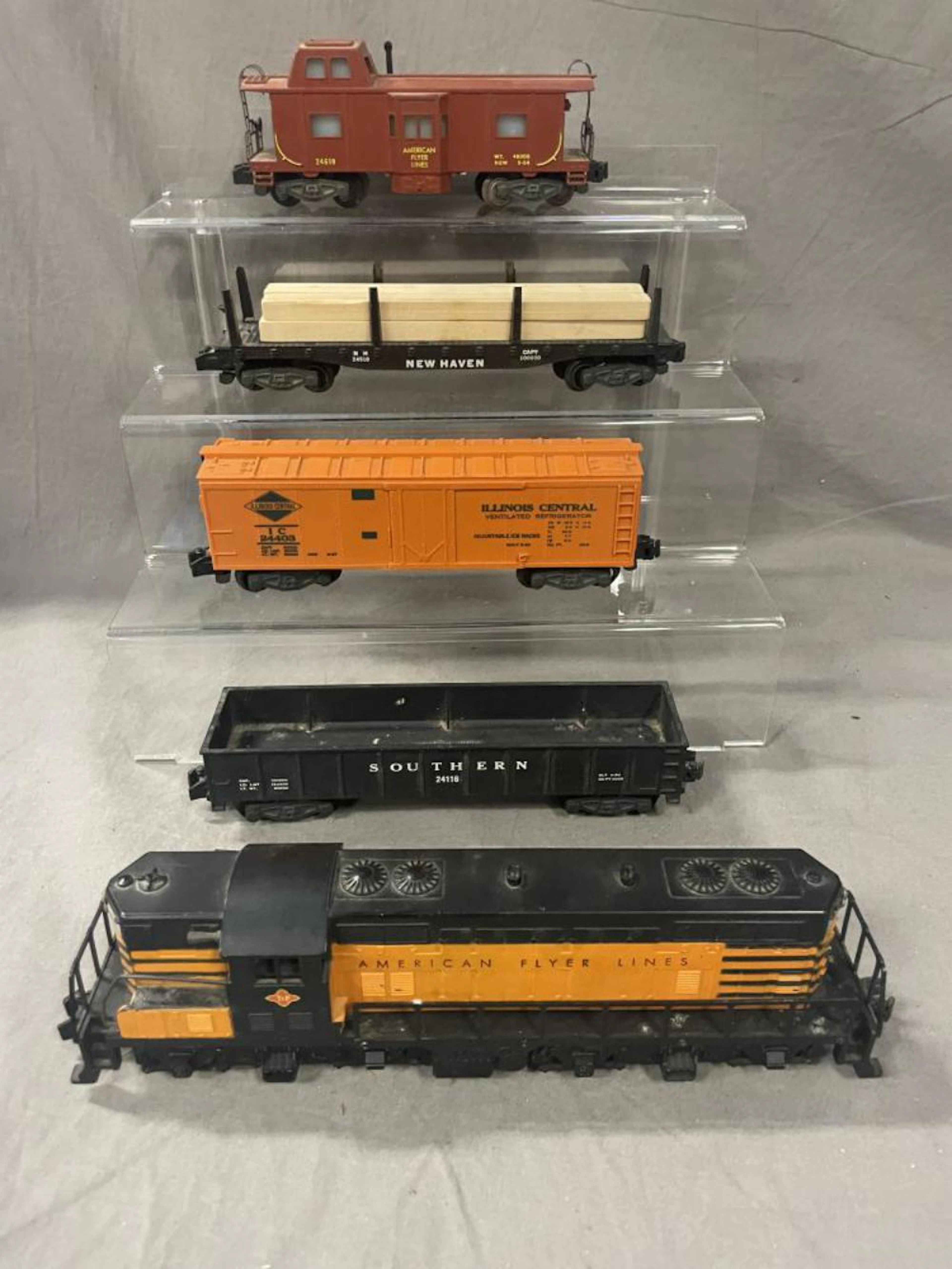 5pc American Flyer T&P Diesel Freight