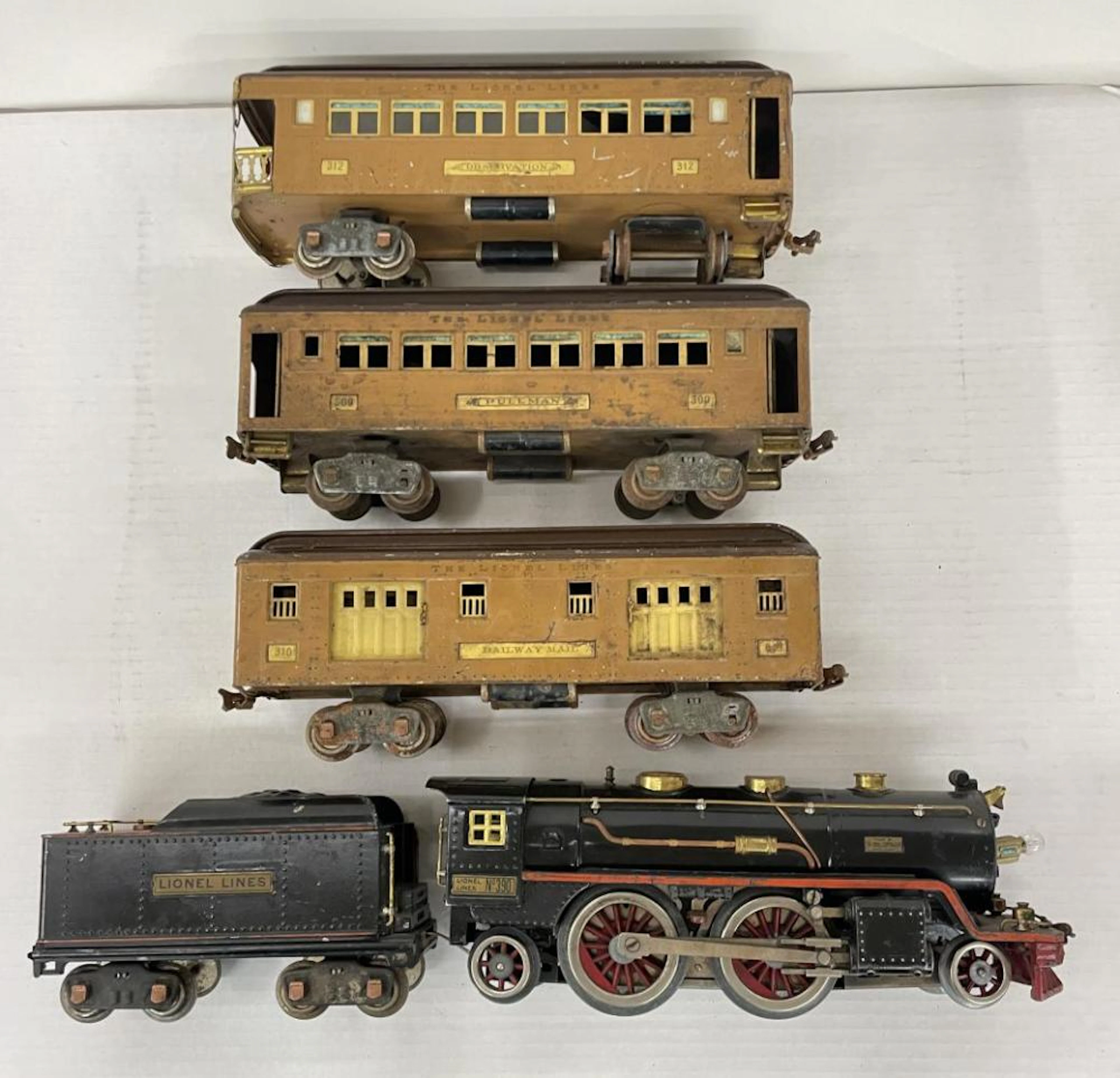 5pc Lionel 390E Passenger Set