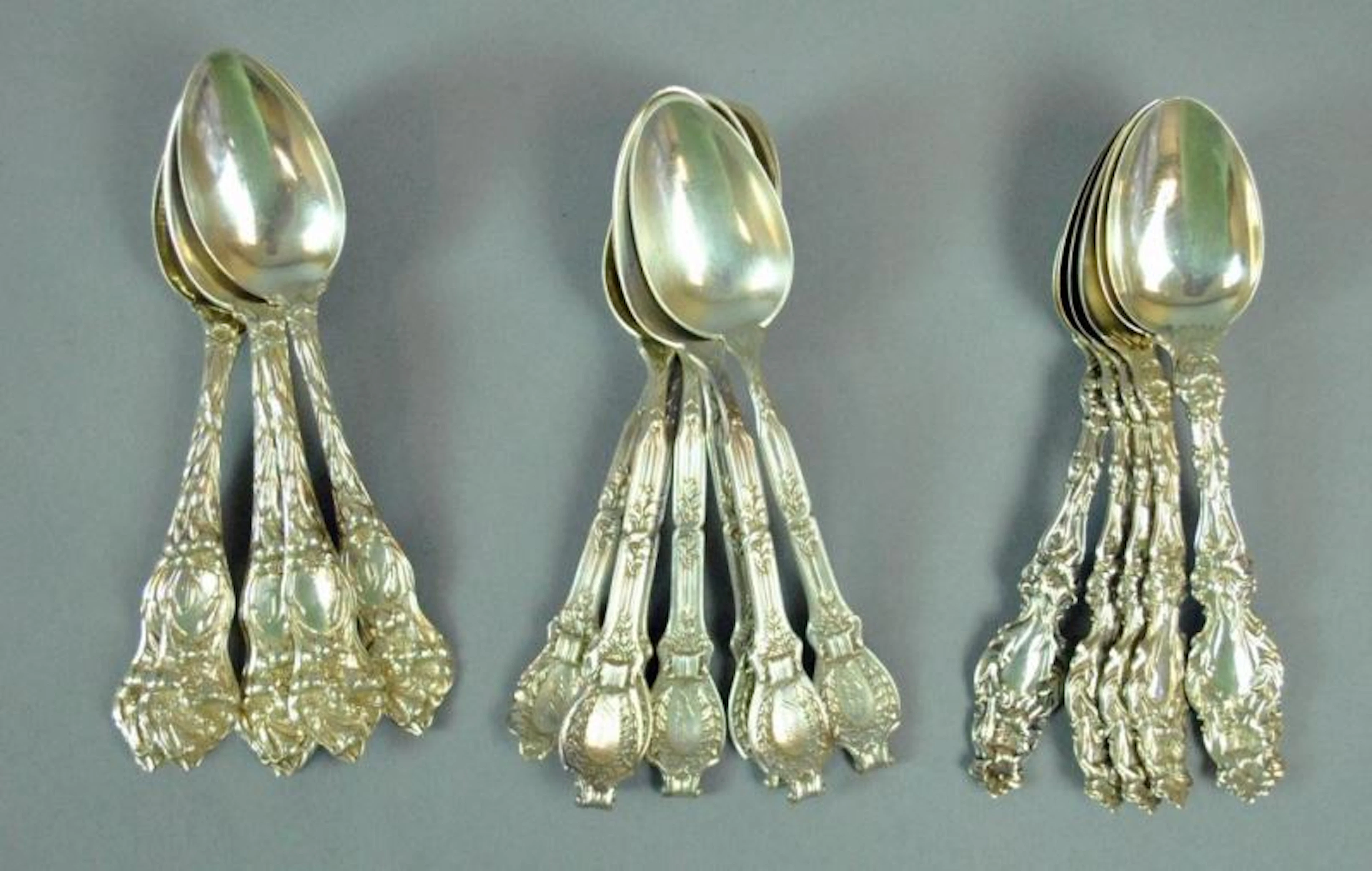 (20) WATSON, WHITING & DURGIN TEASPOONS