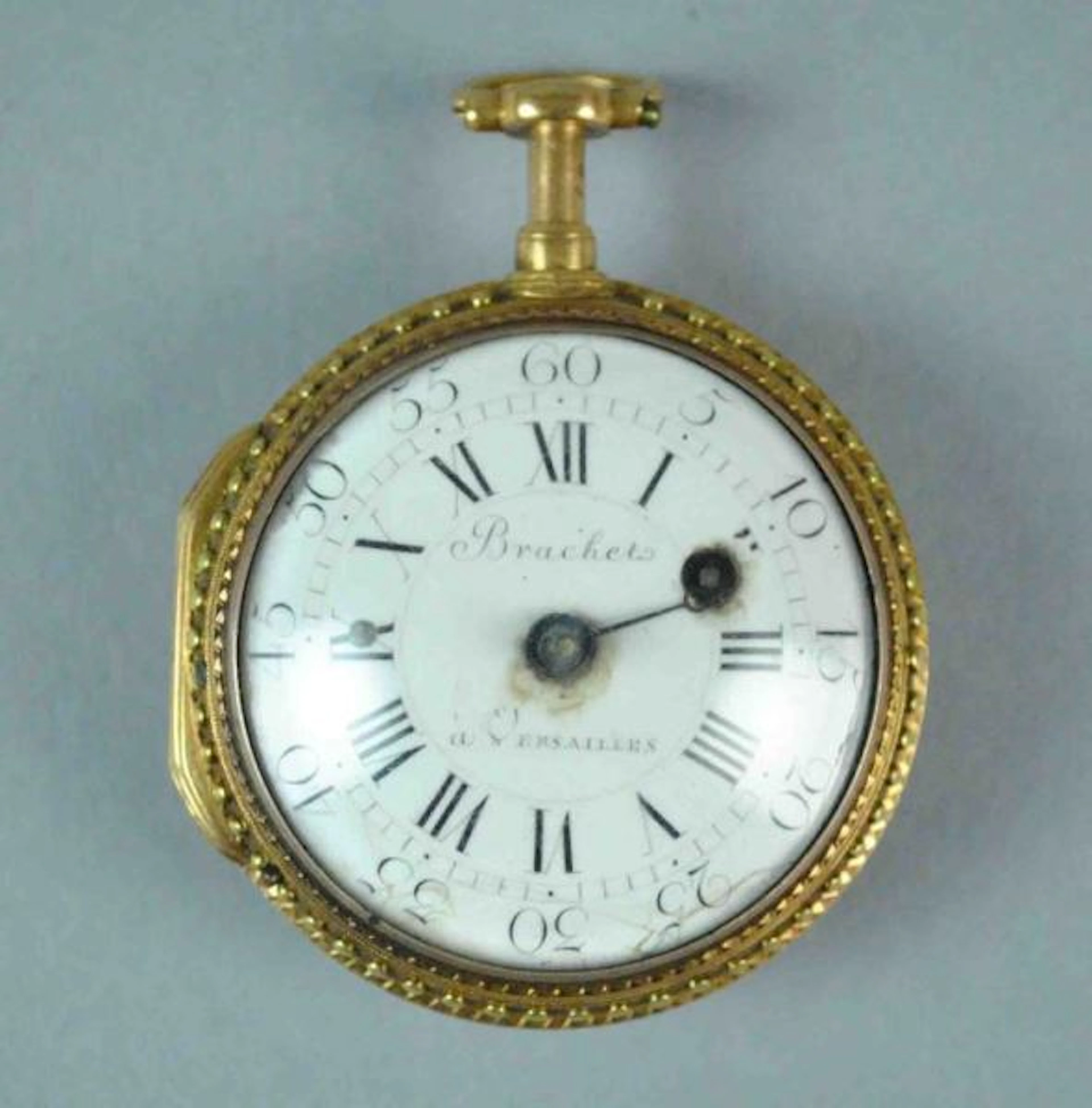 18K ANTIQUE KEY WIND OPEN FACE POCKET WATCH