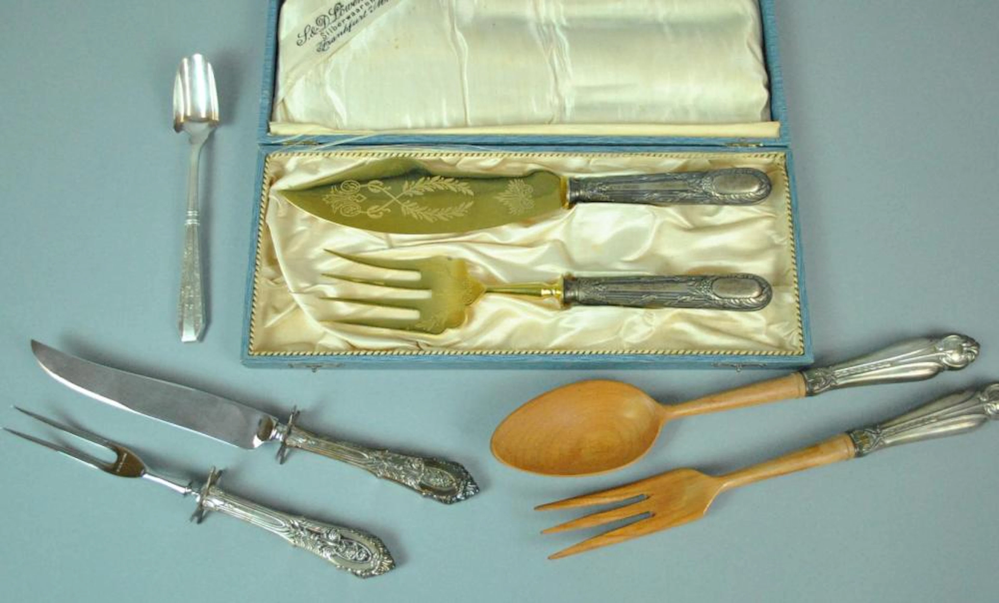 (7) PIECE GROUP OF SILVER HANDLED SERVICEWARES