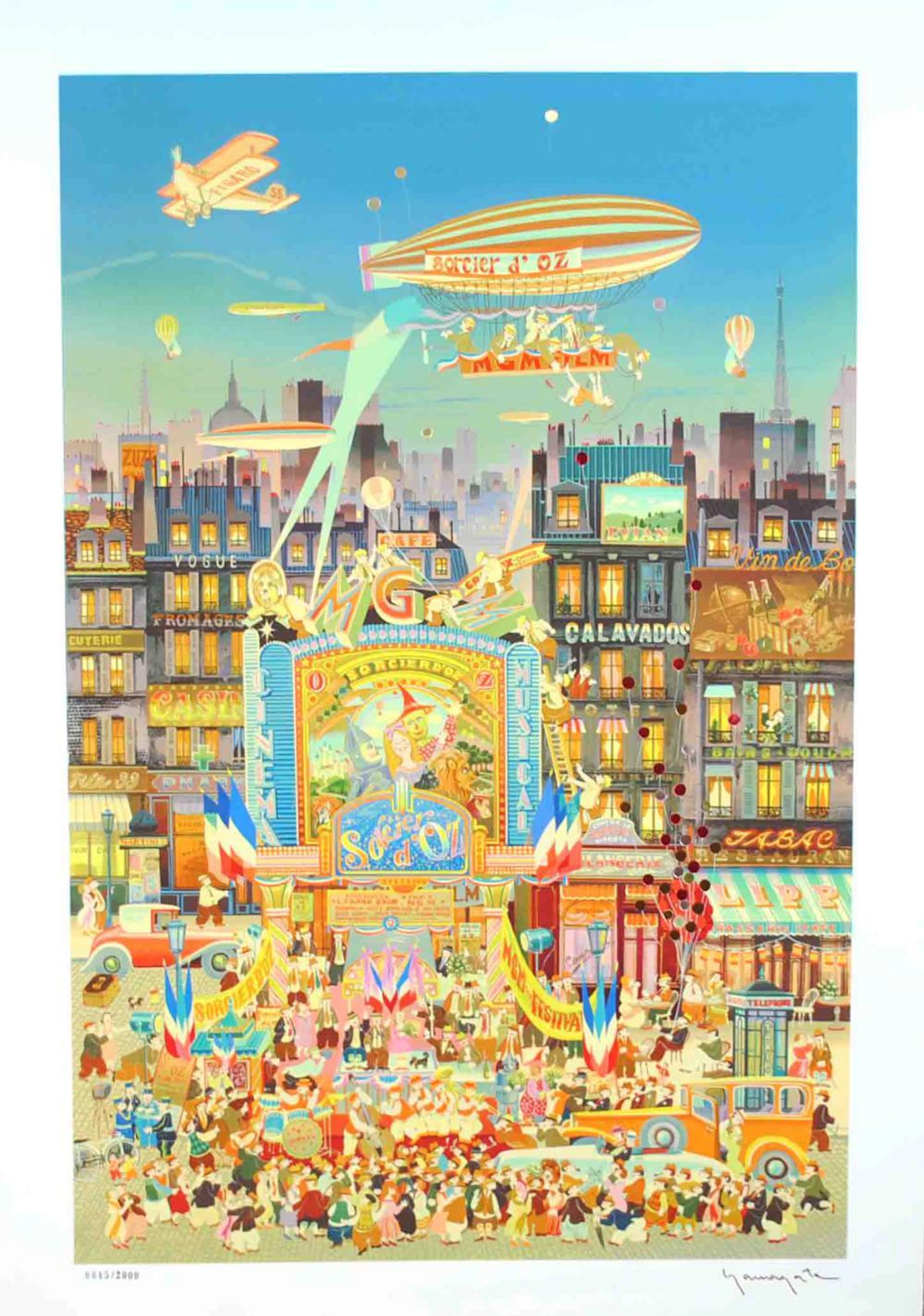 HIRO YAMAGATA SERIGRAPH - LE SORCIER D'OZ
