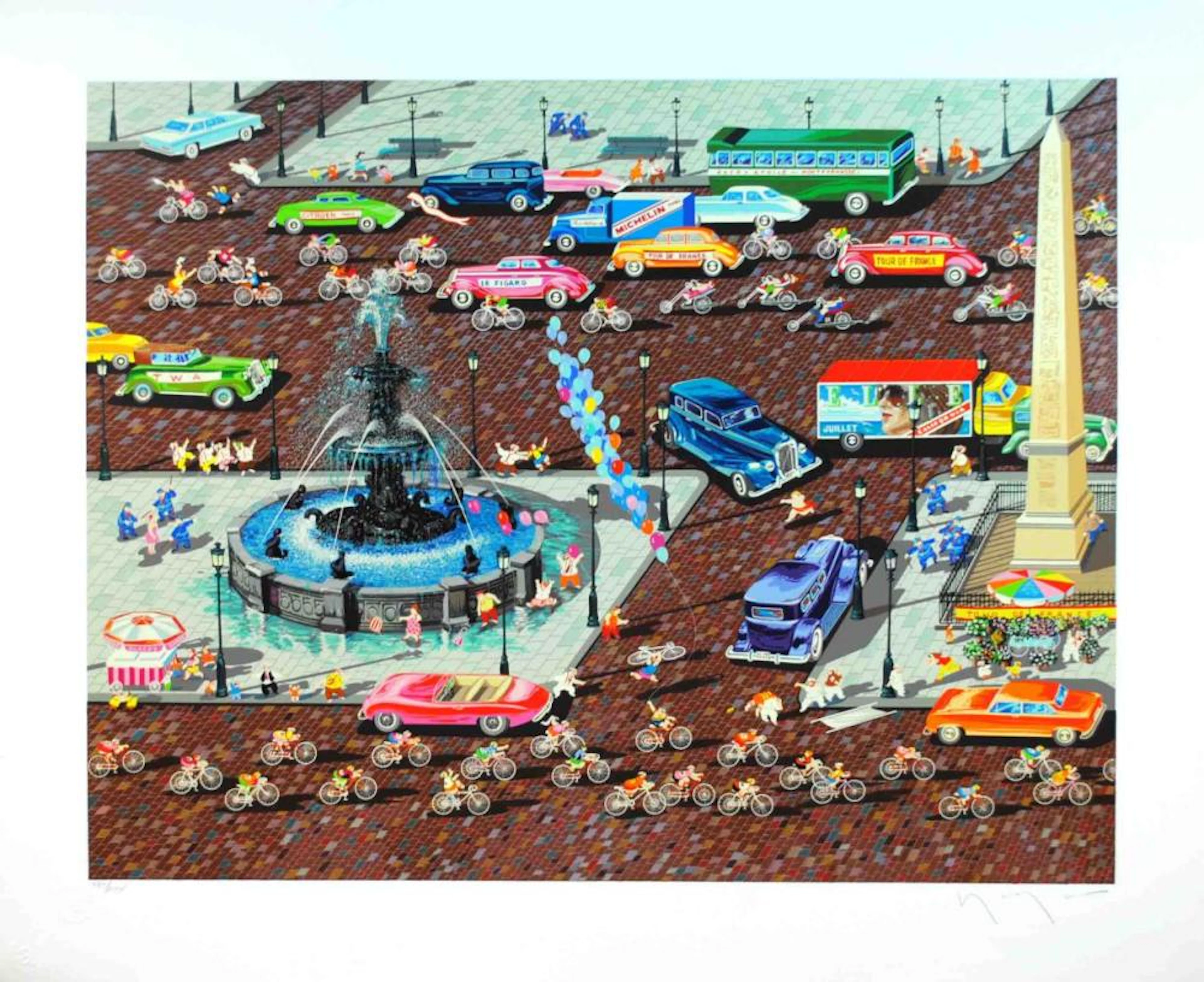 HIRO YAMAGATA SERIGRAPH - TOUR DE FRANCE