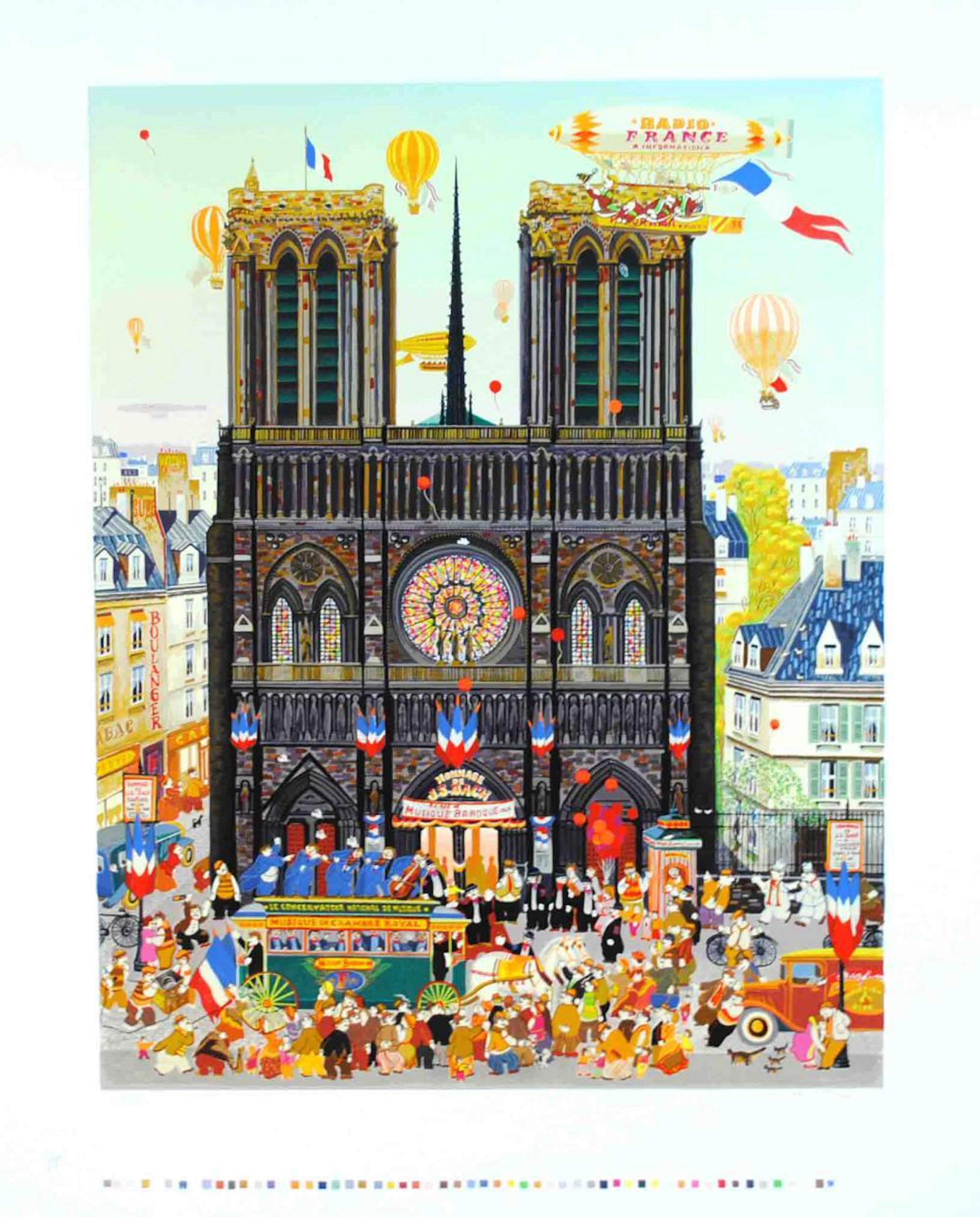 HIRO YAMAGATA SERIGRAPH - NOTRE DAME