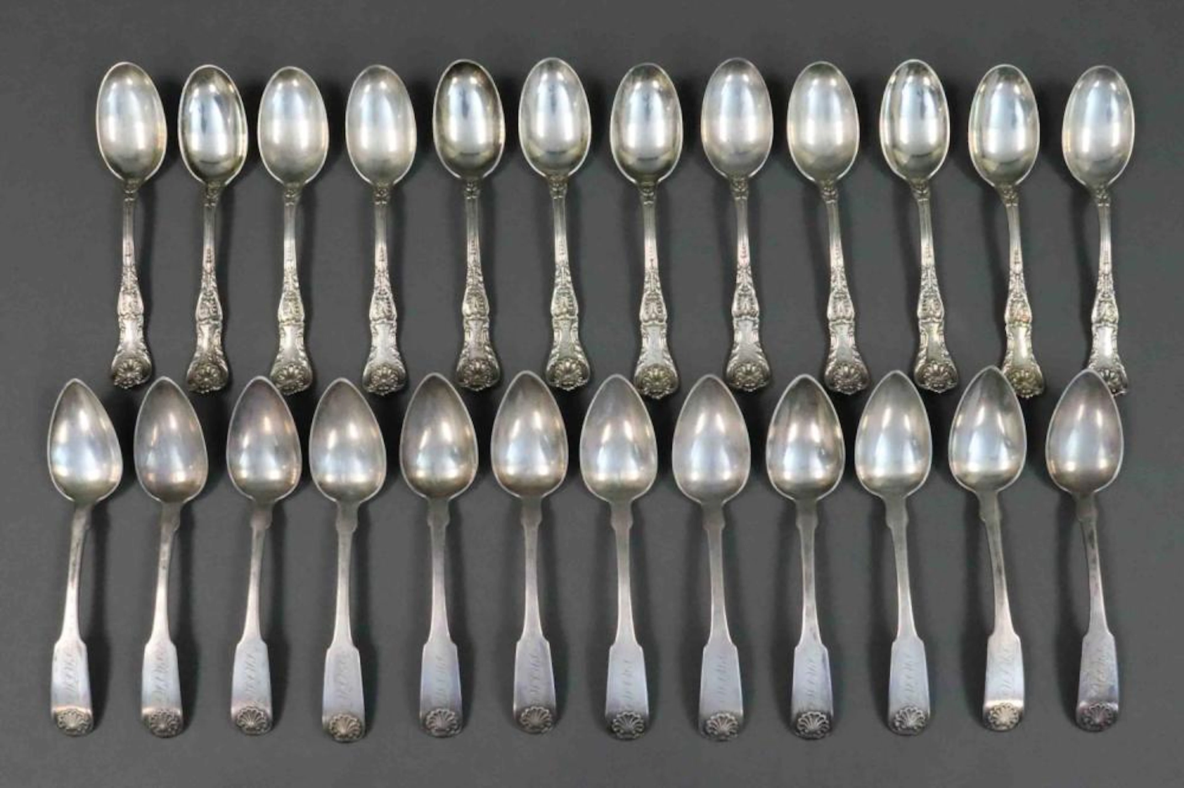(24) SILVER TEASPOONS - MARQUAND & GORHAM