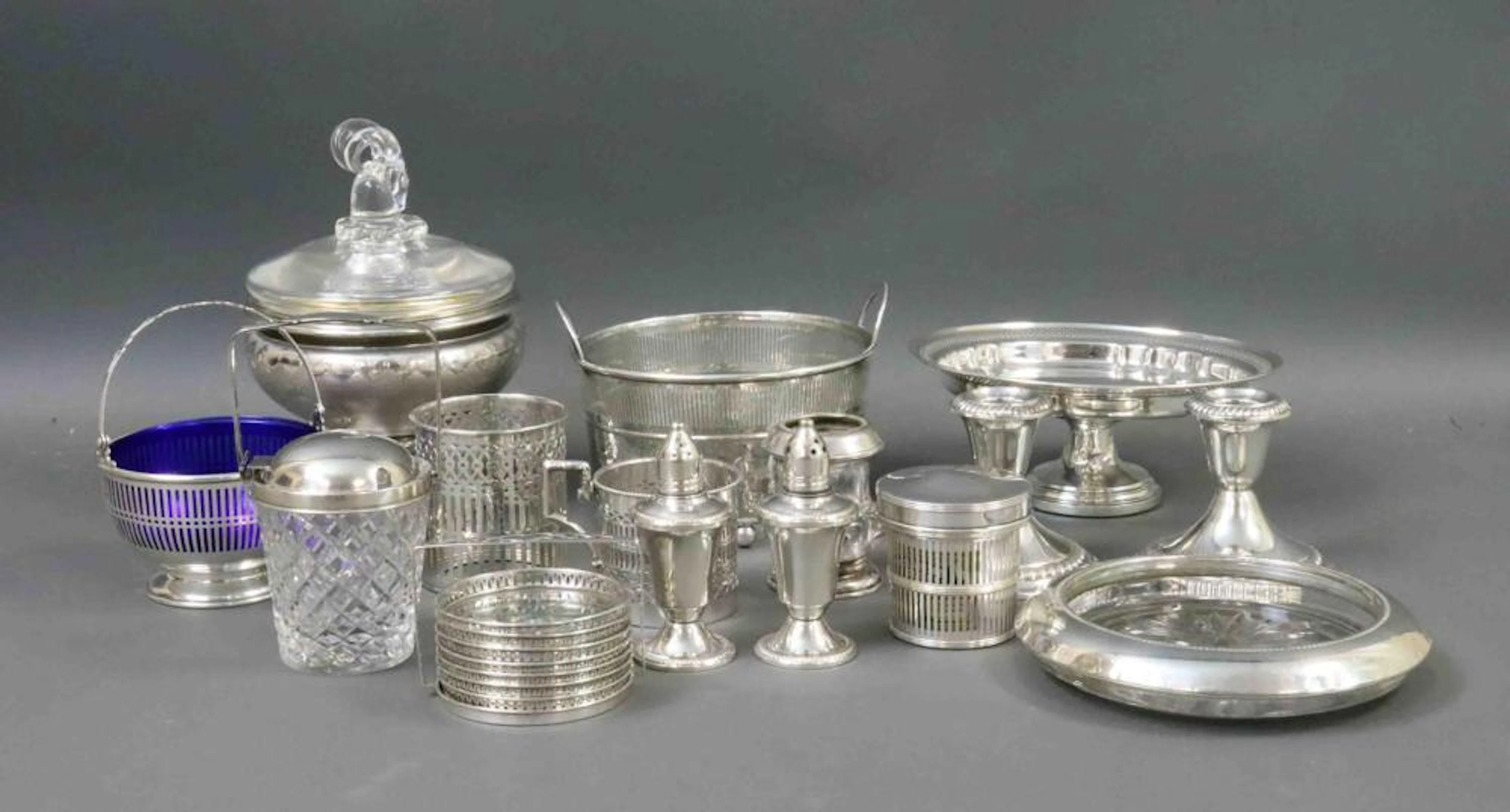 (15) PIECE SILVER TABLEWARES GROUP
