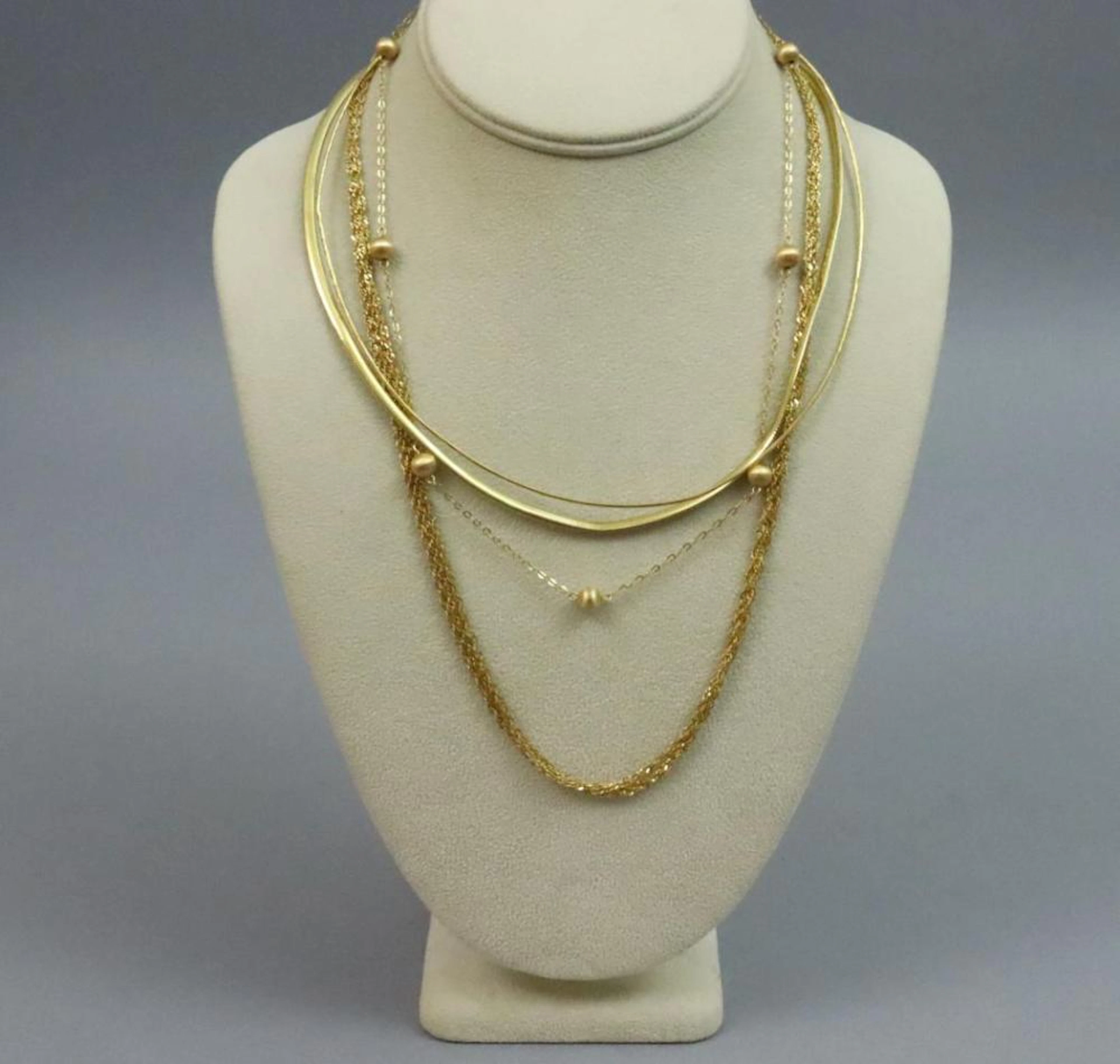 (4) 18K GOLD NECKLACES