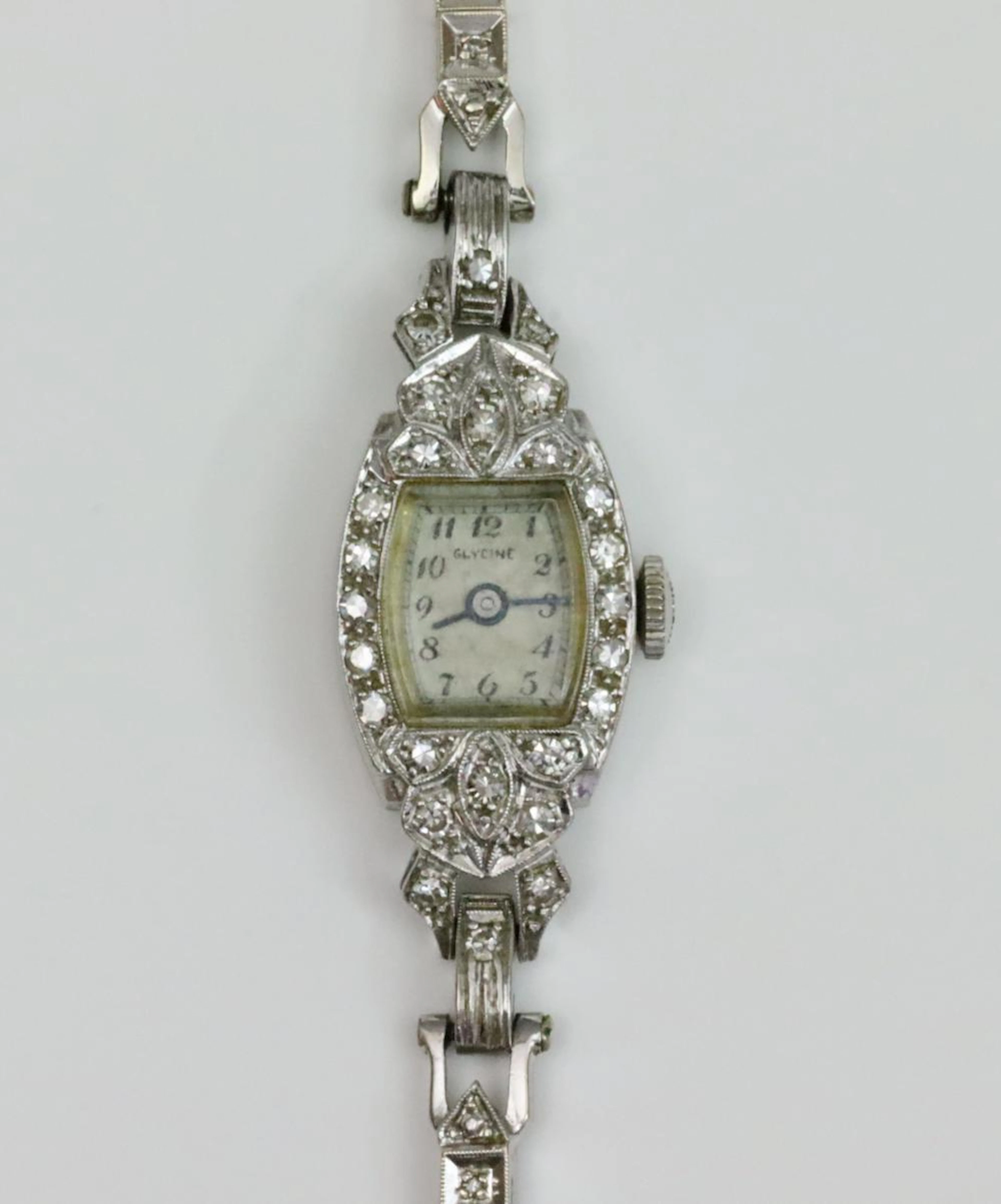 LADIES GLYCINE 14K DIAMOND BRACELET WATCH