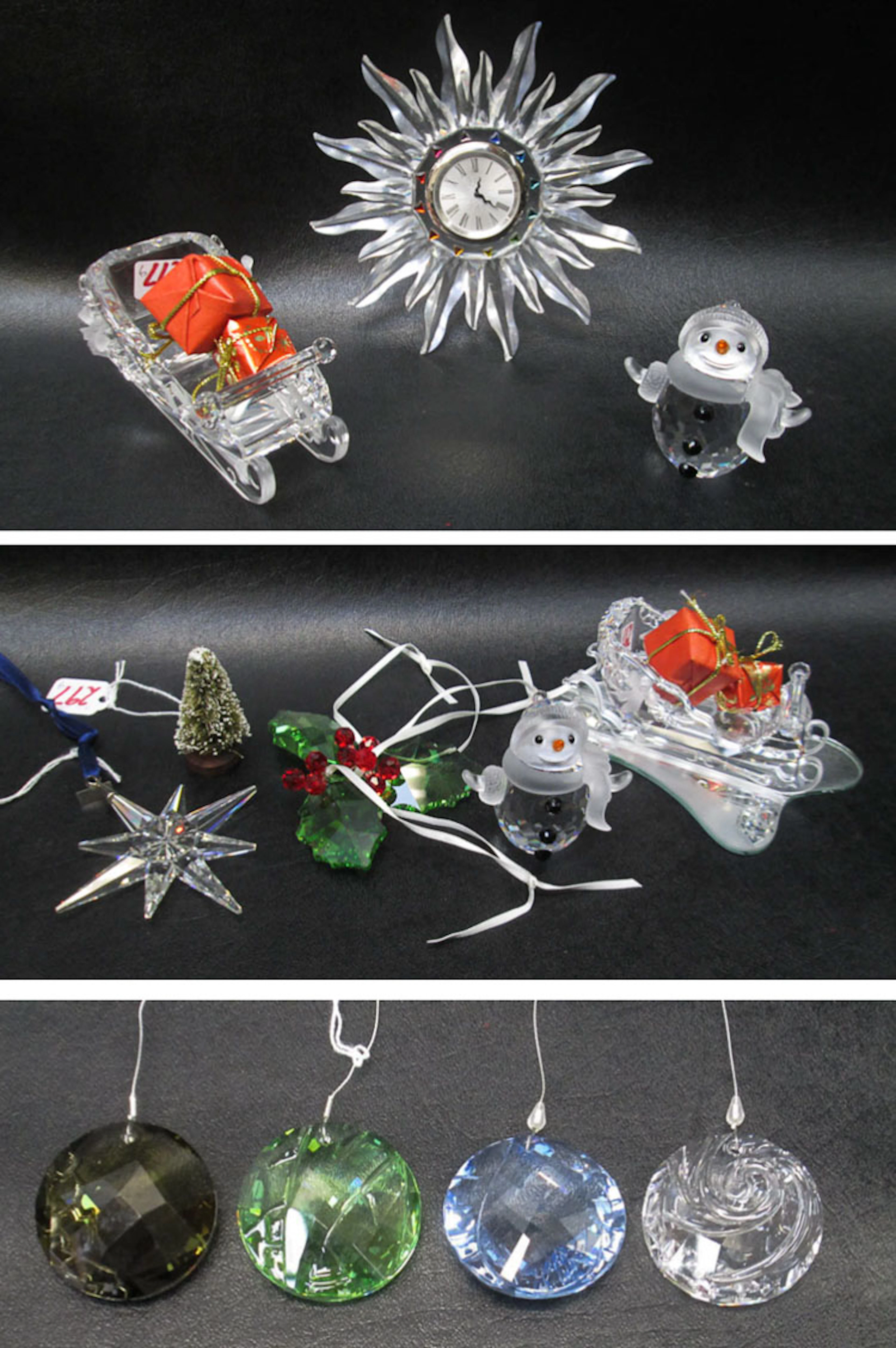 SWAROVSKI CRYSTAL FIGURINES AND OTHER ITEMS, nine