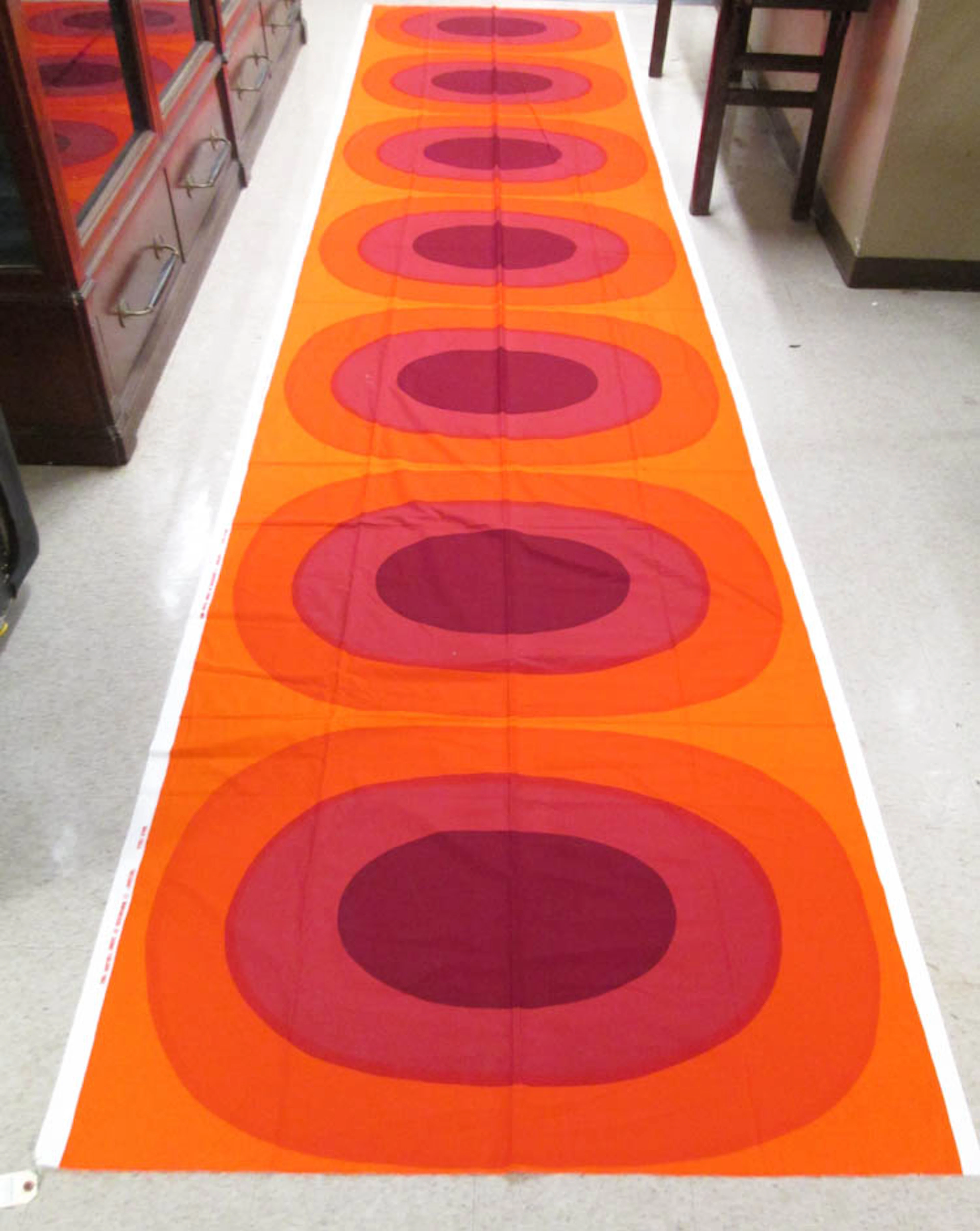 VINTAGE POP ART MARIMEKKO FABRIC, "Melooni," desig