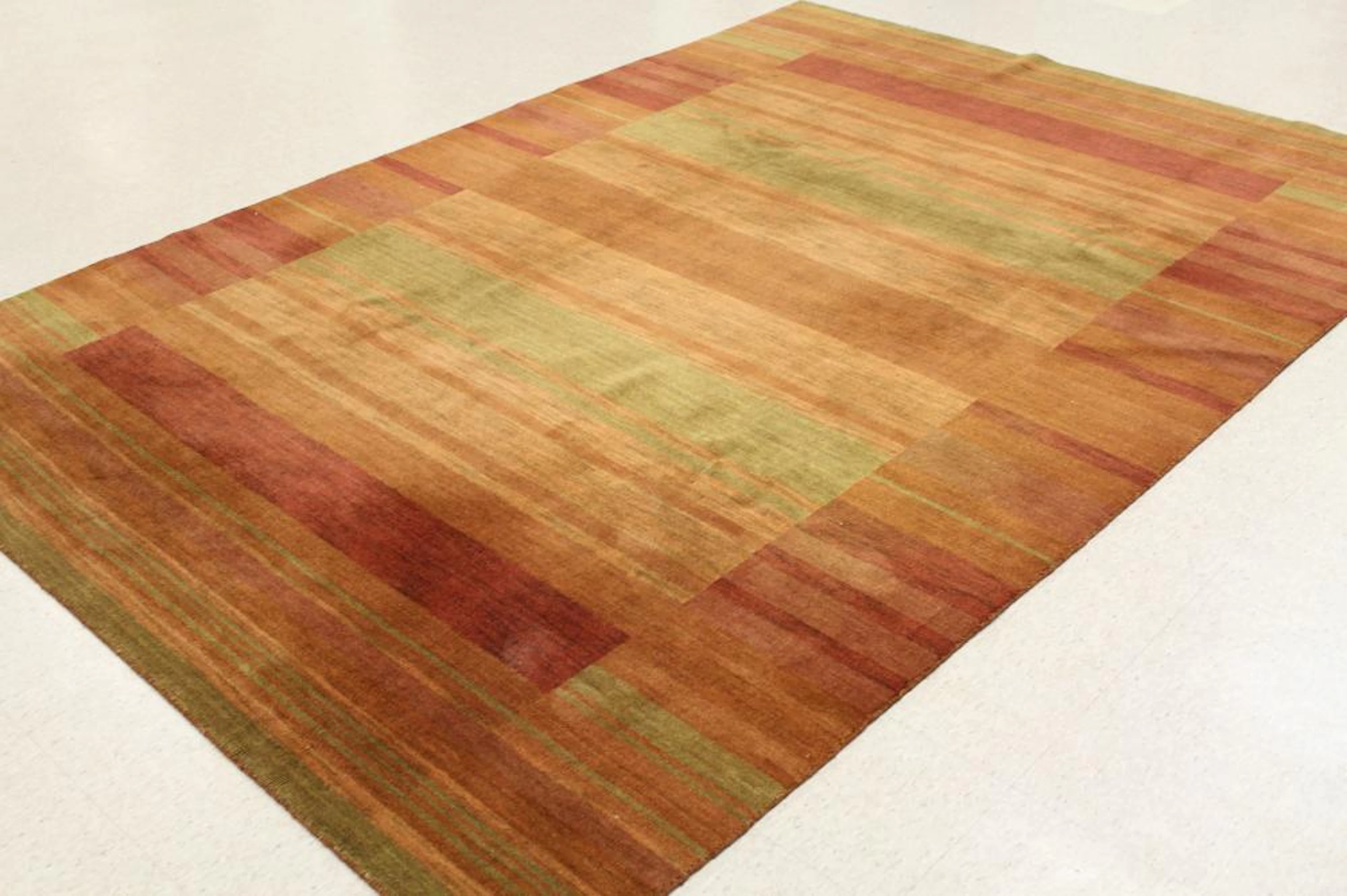 HAND KNOTTED NEPALI CARPET, plain geometric design