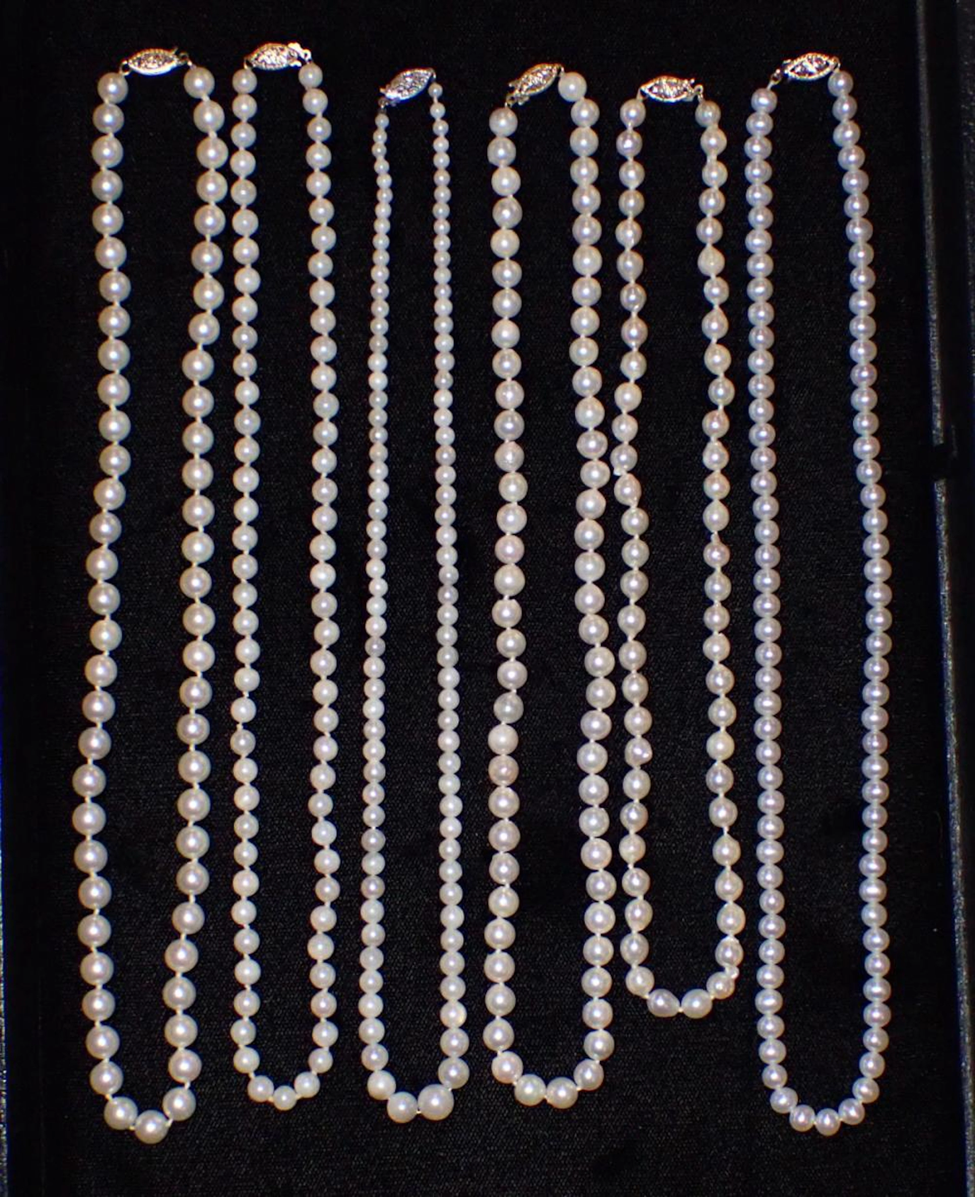 PRINCESS LENGTH WHITE PEARL NECKLACES
