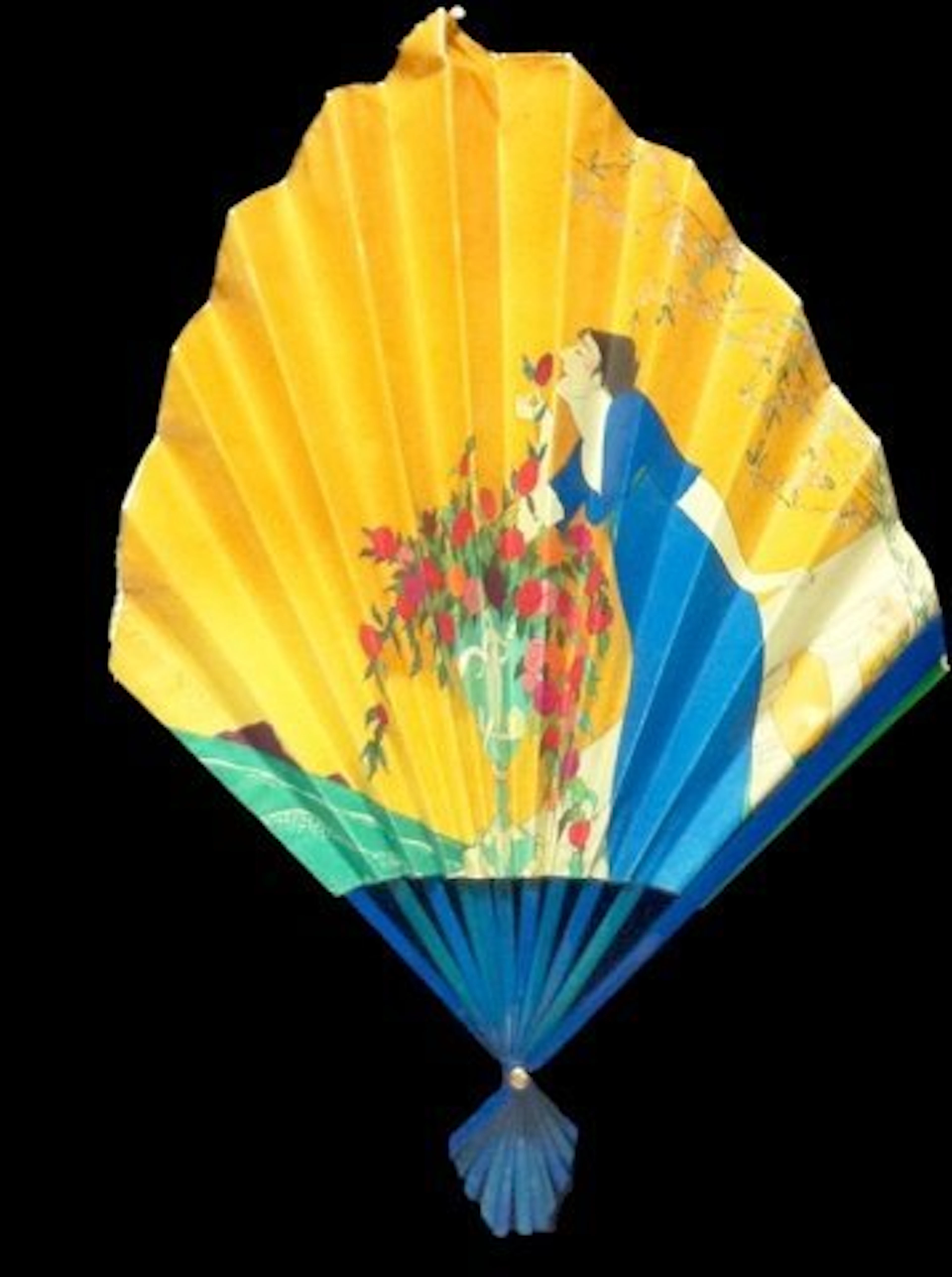 2 Fans - One Paquin featuring an Iribe Lithograph