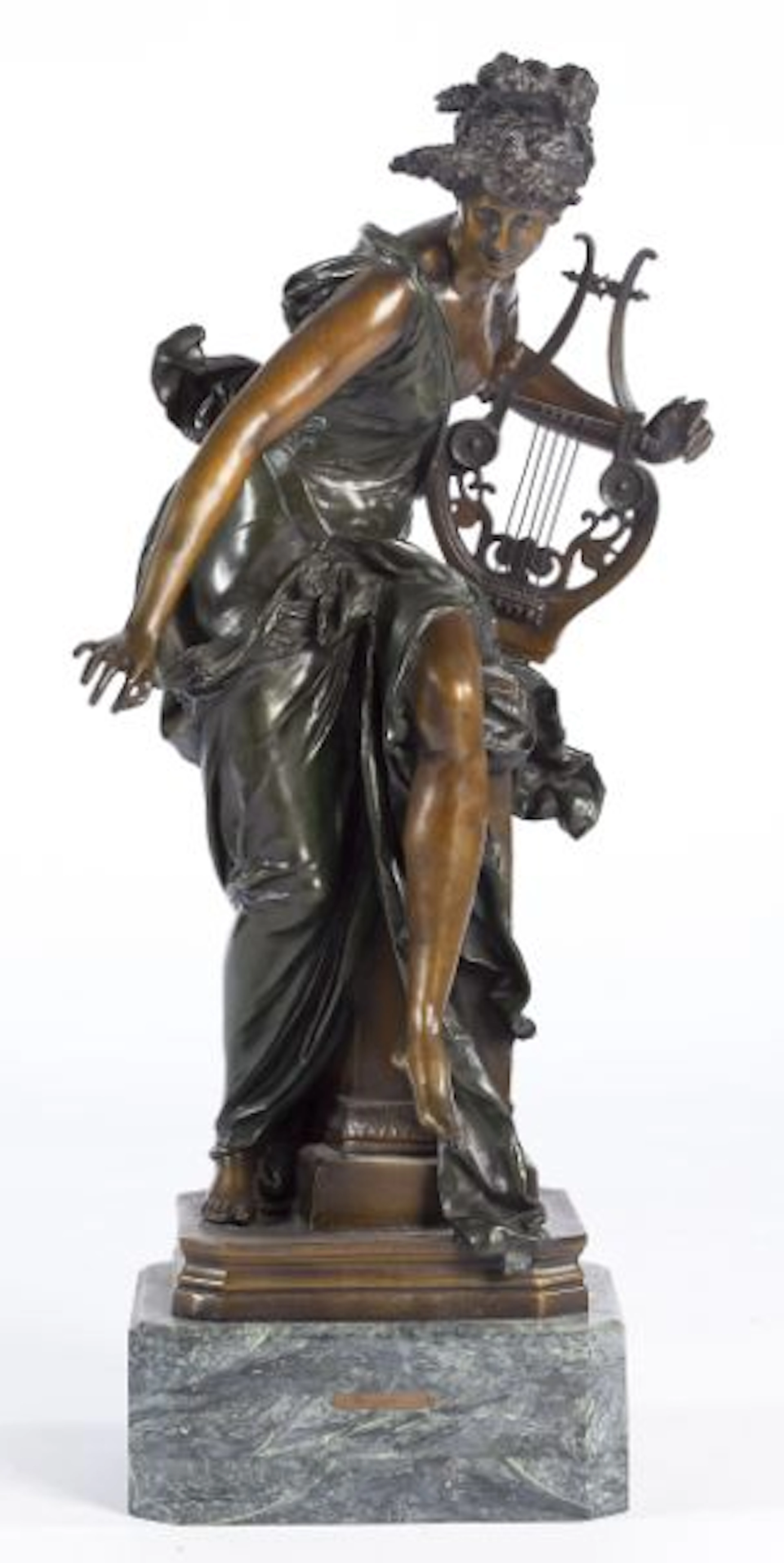 French Bronze Sculpture, "La Melodie"