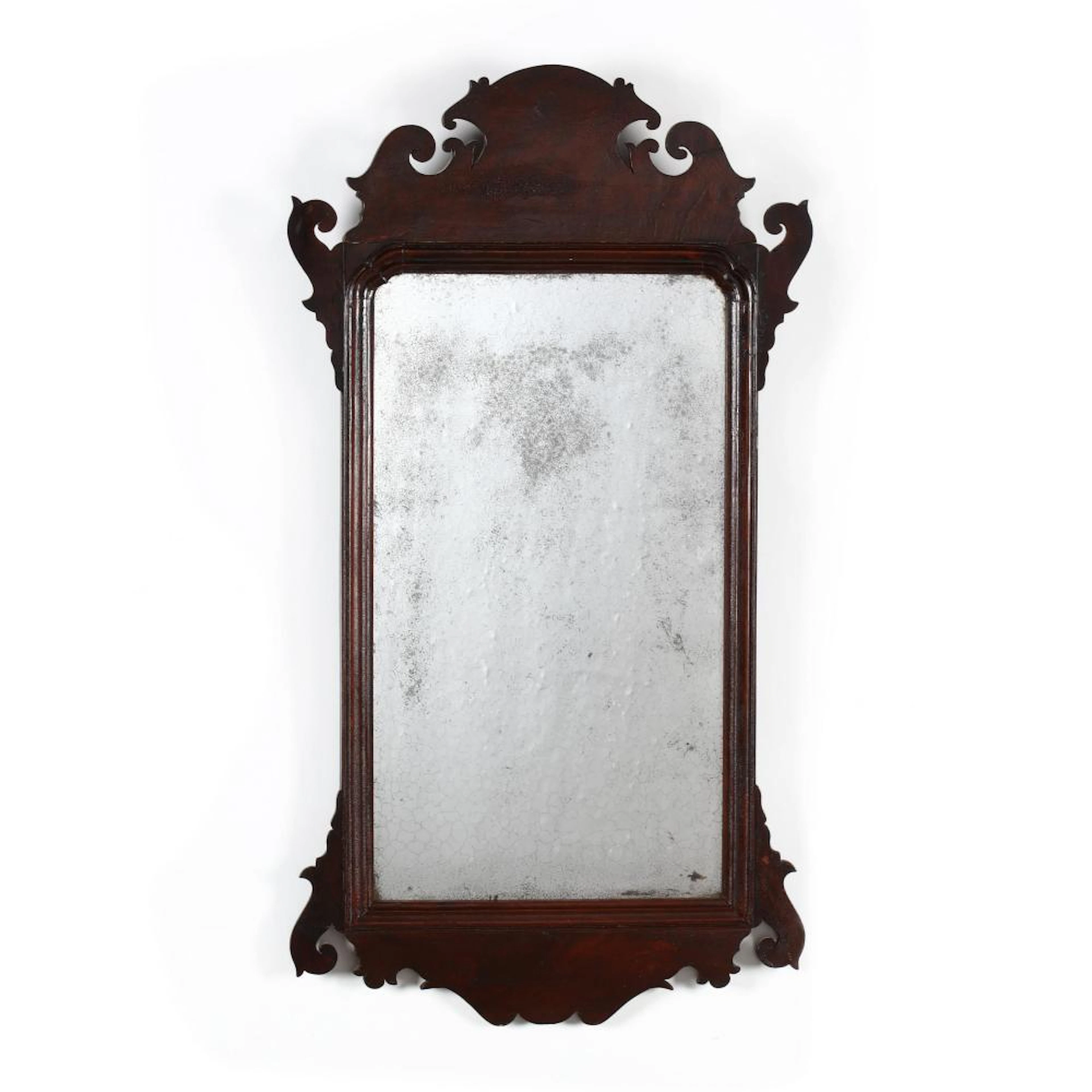 Philadelphia Chippendale Mahogany Looking Glass, John Elliott, Jr.