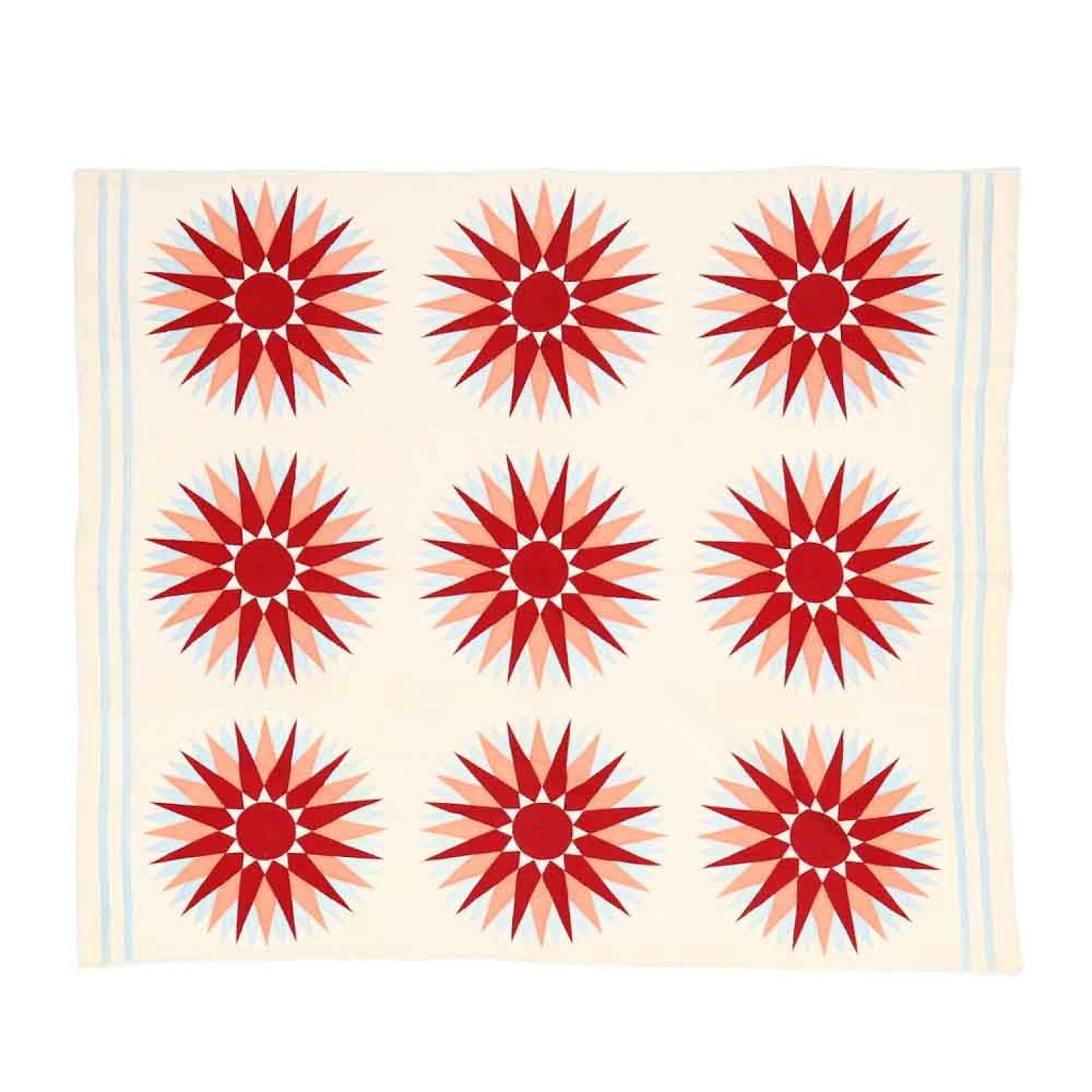 Antique Mariner's Compass Aplique Quilt