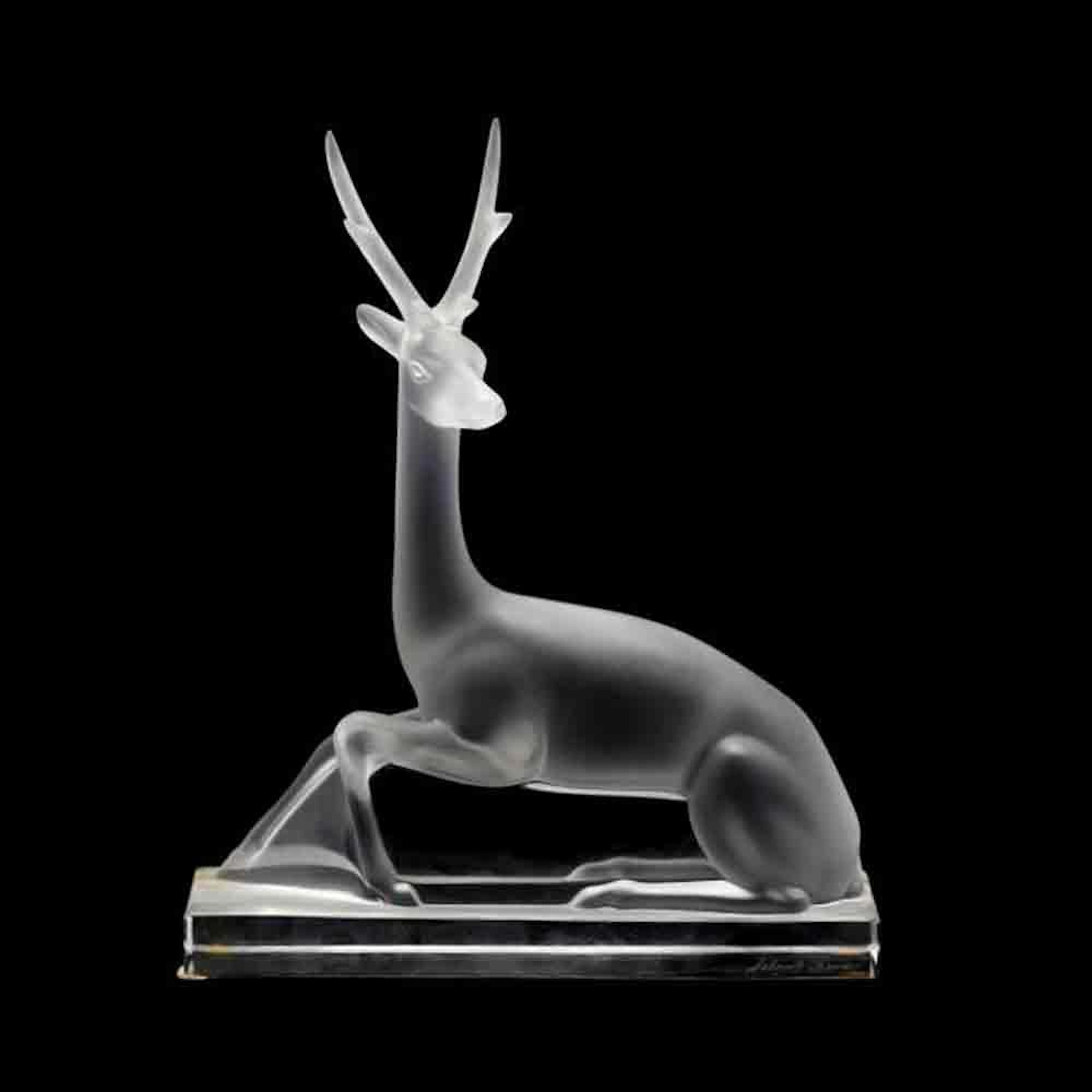 Lalique, Cerf Crystal Stag Sculpture