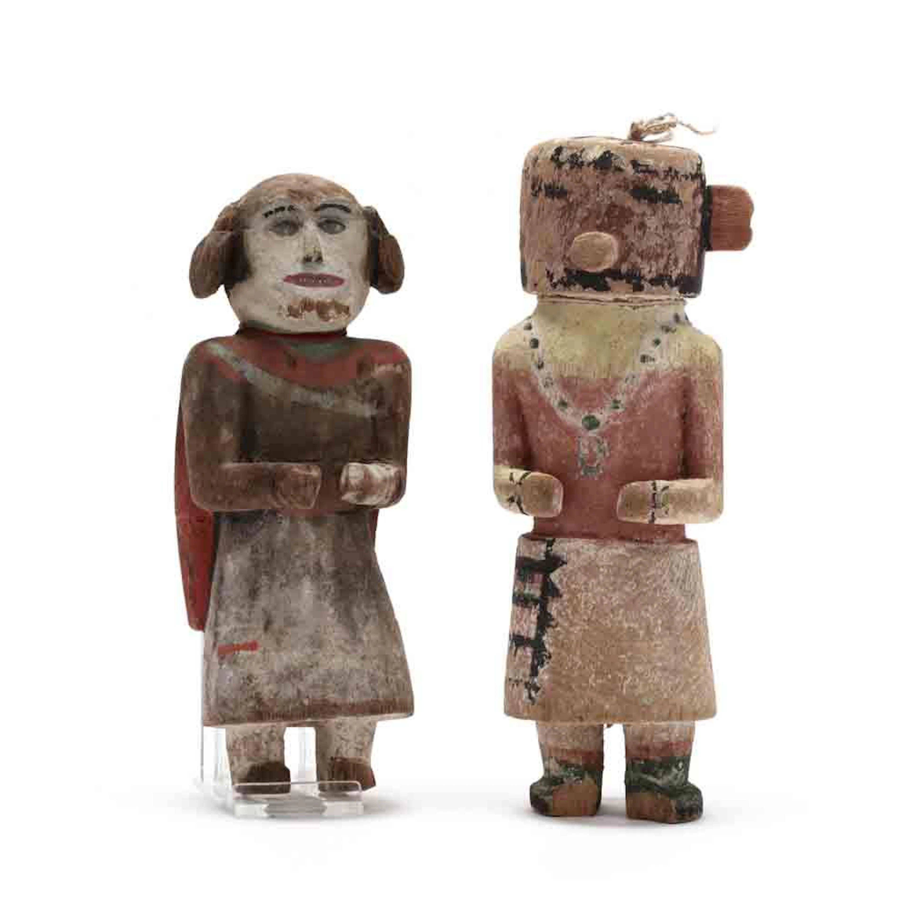 Two Vintage Southwestern Kachina Dolls