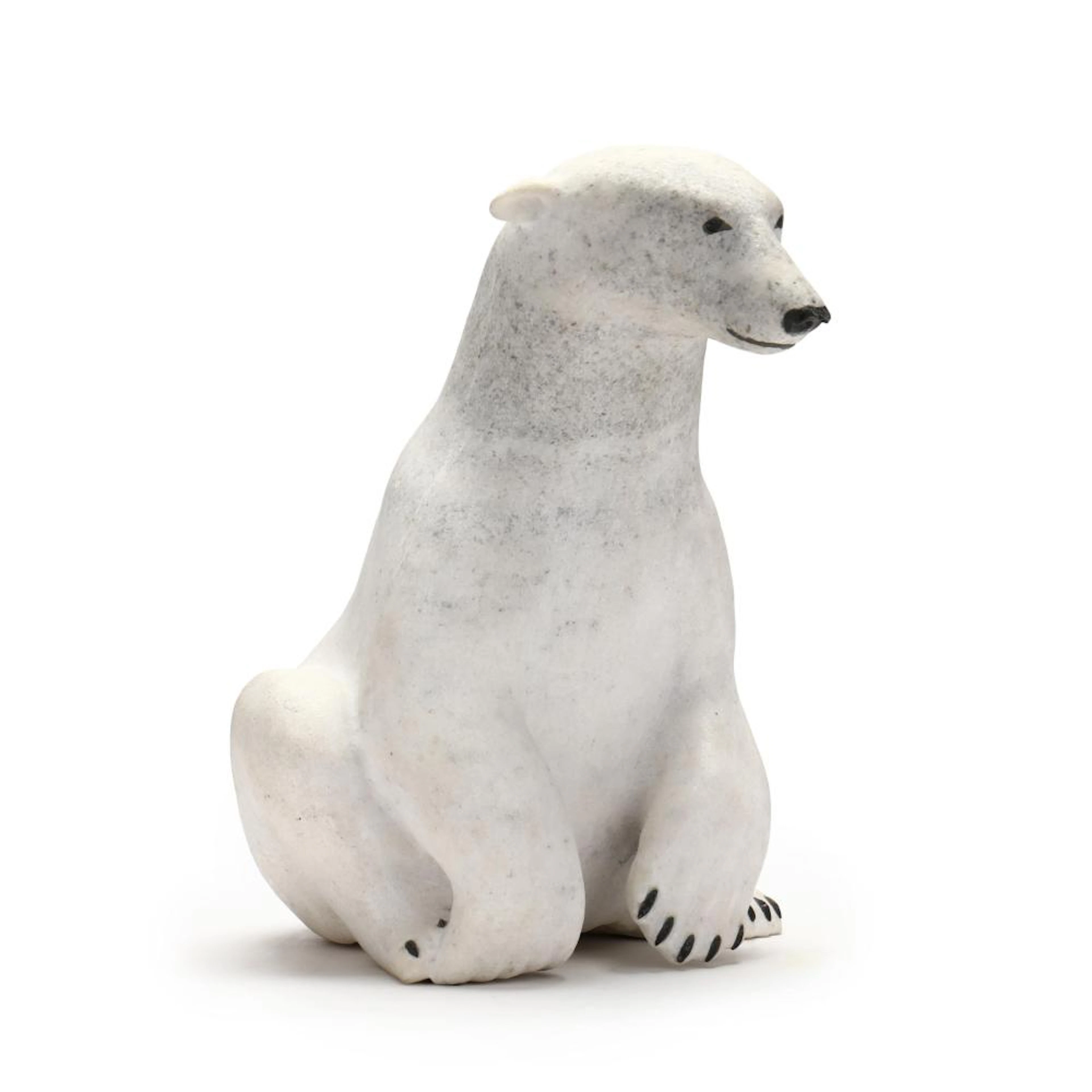 Paul Quviq Malliki (Inuit, b. 1956), Seated Polar Bear