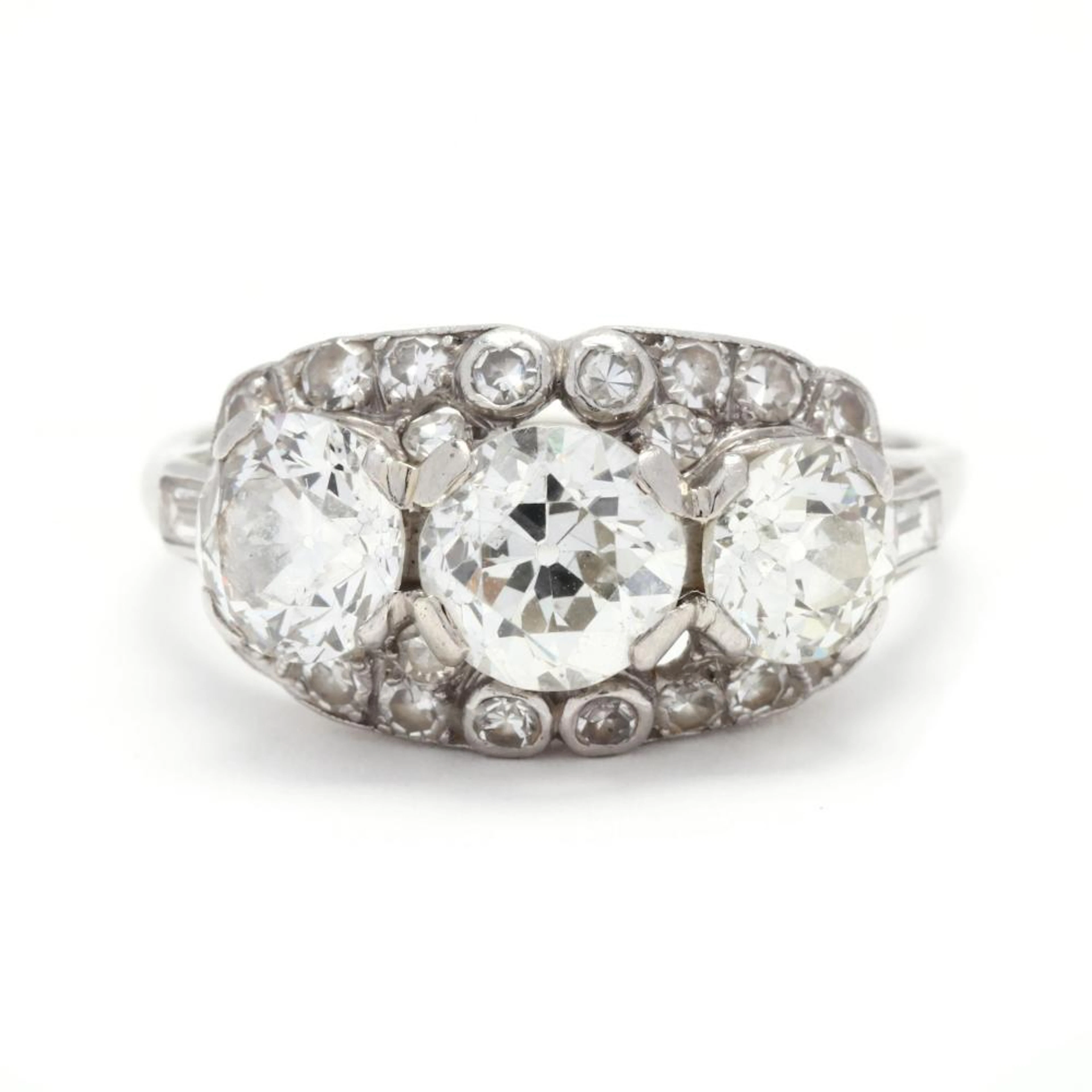 Art Deco Platinum and Diamond Ring