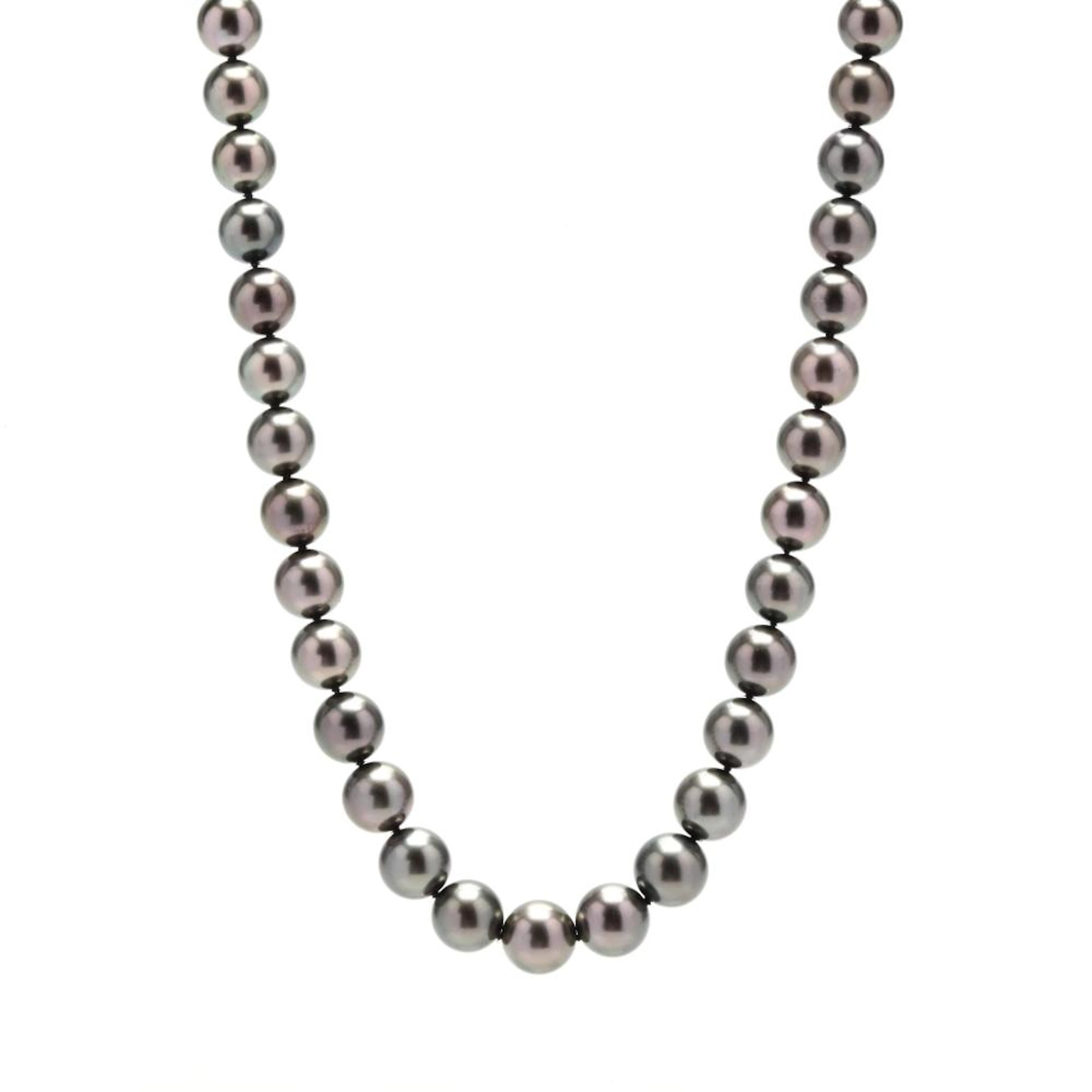 Black South Sea Cultured Pearl Necklace, Mikimoto
