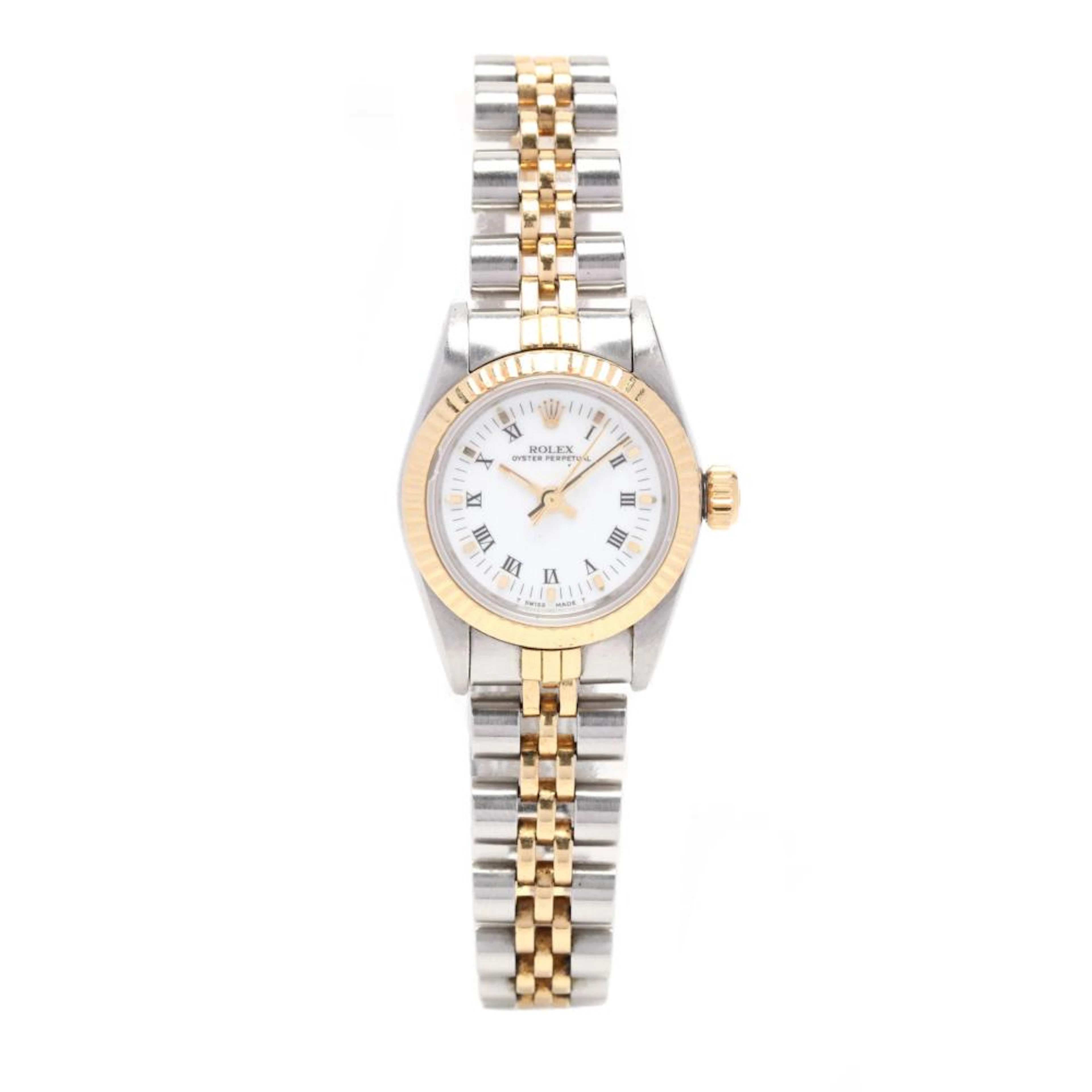 Lady's Two Tone Oyster Perpetual Watch, Rolex