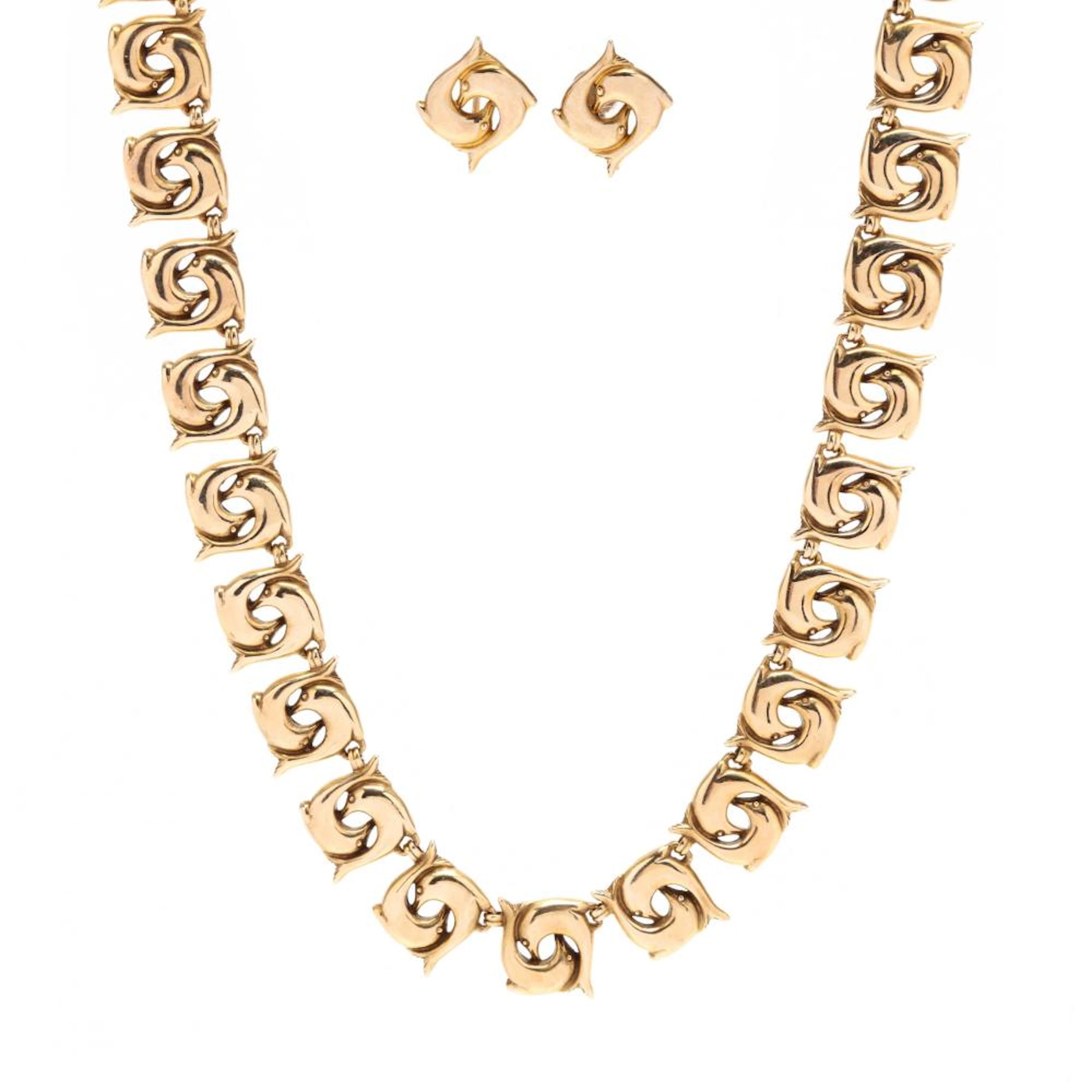 Gold Necklace and Earrings, Metropolitan Museum of Art