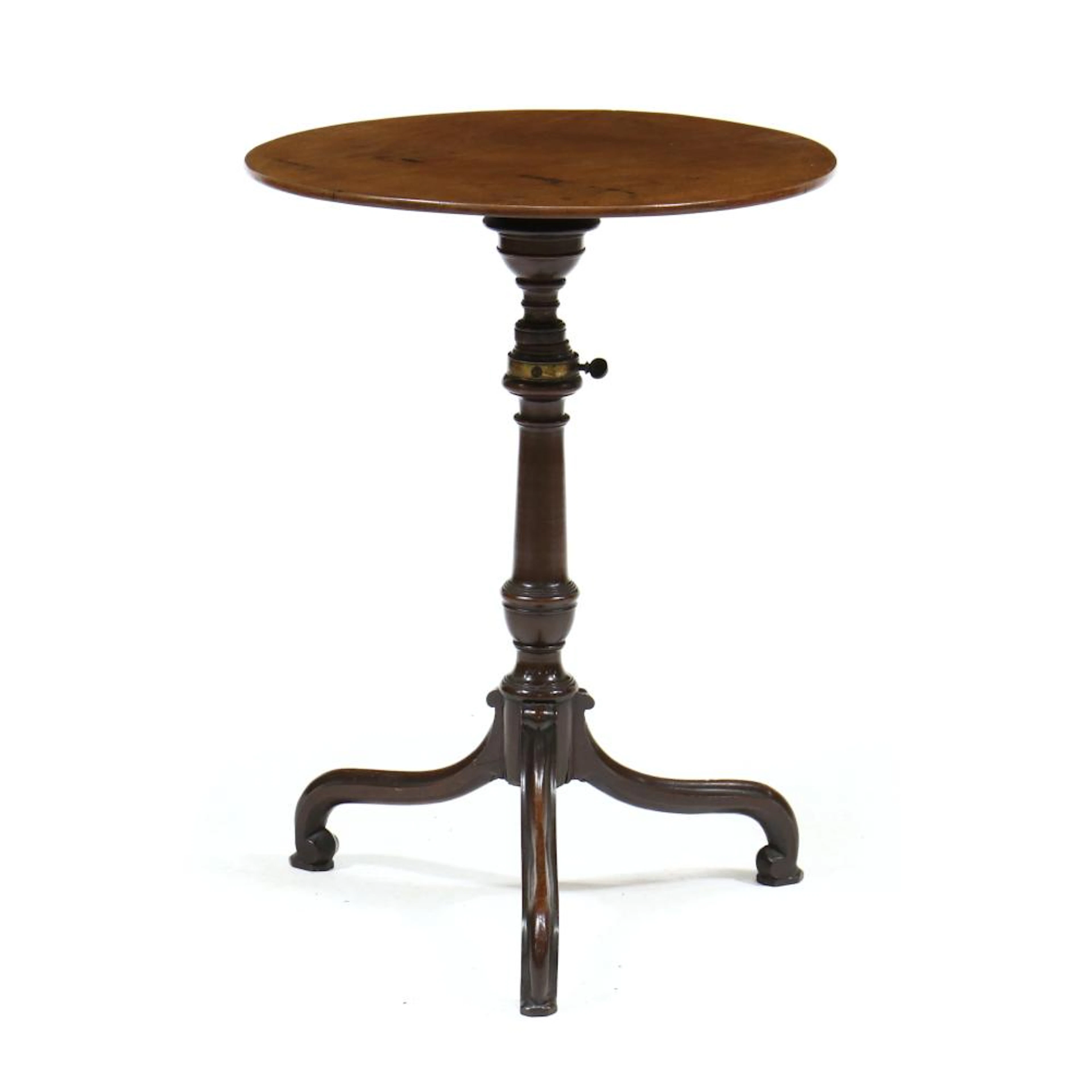 George III Mahogany Telescopic Candlestand
