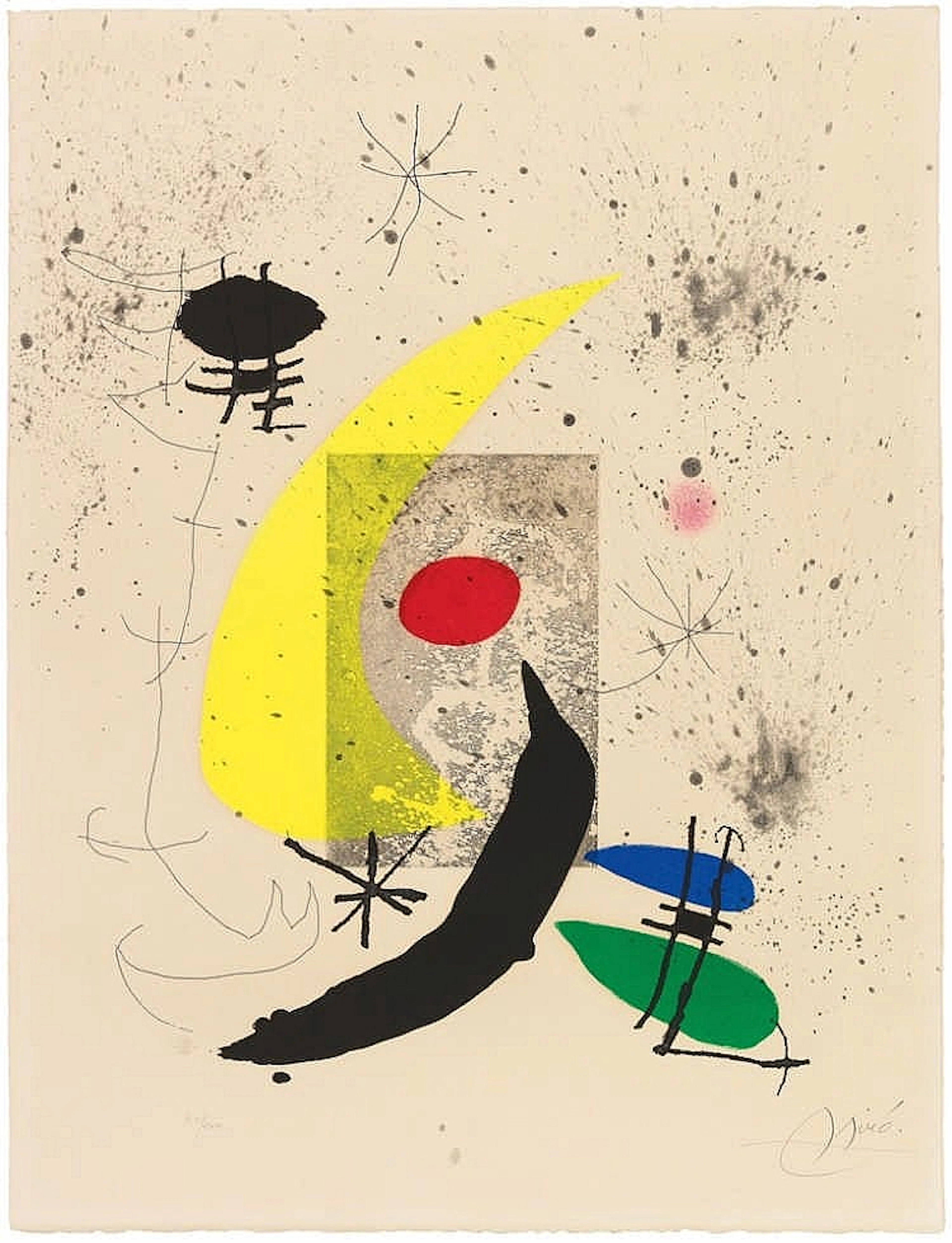 Joan Miró, Pour Paul Éluard, 1973