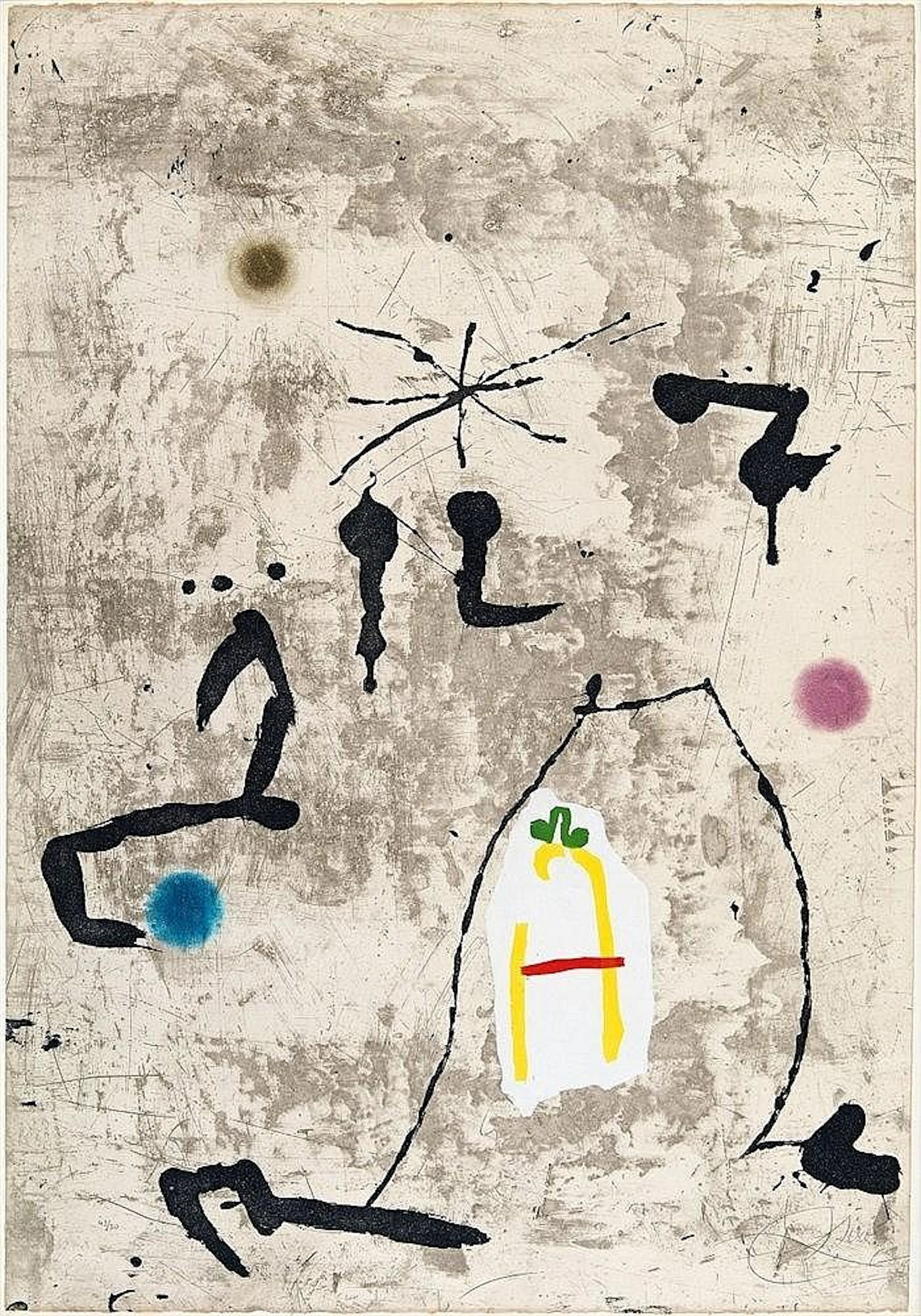 Joan Miró, Personatge I Estels V, 1979
