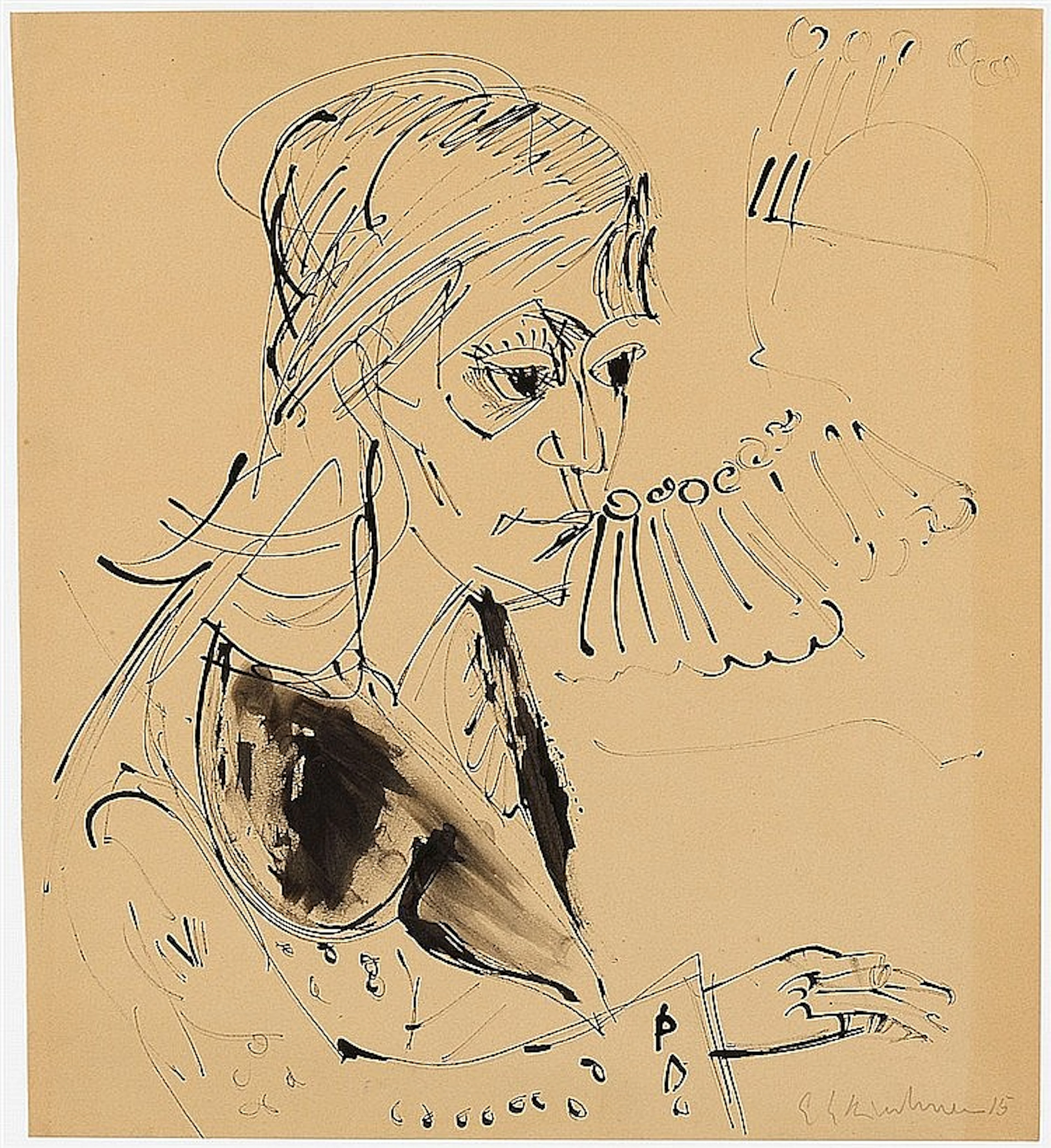 Ernst Ludwig Kirchner, Frauenbildnis (Erna Schilling), 1915