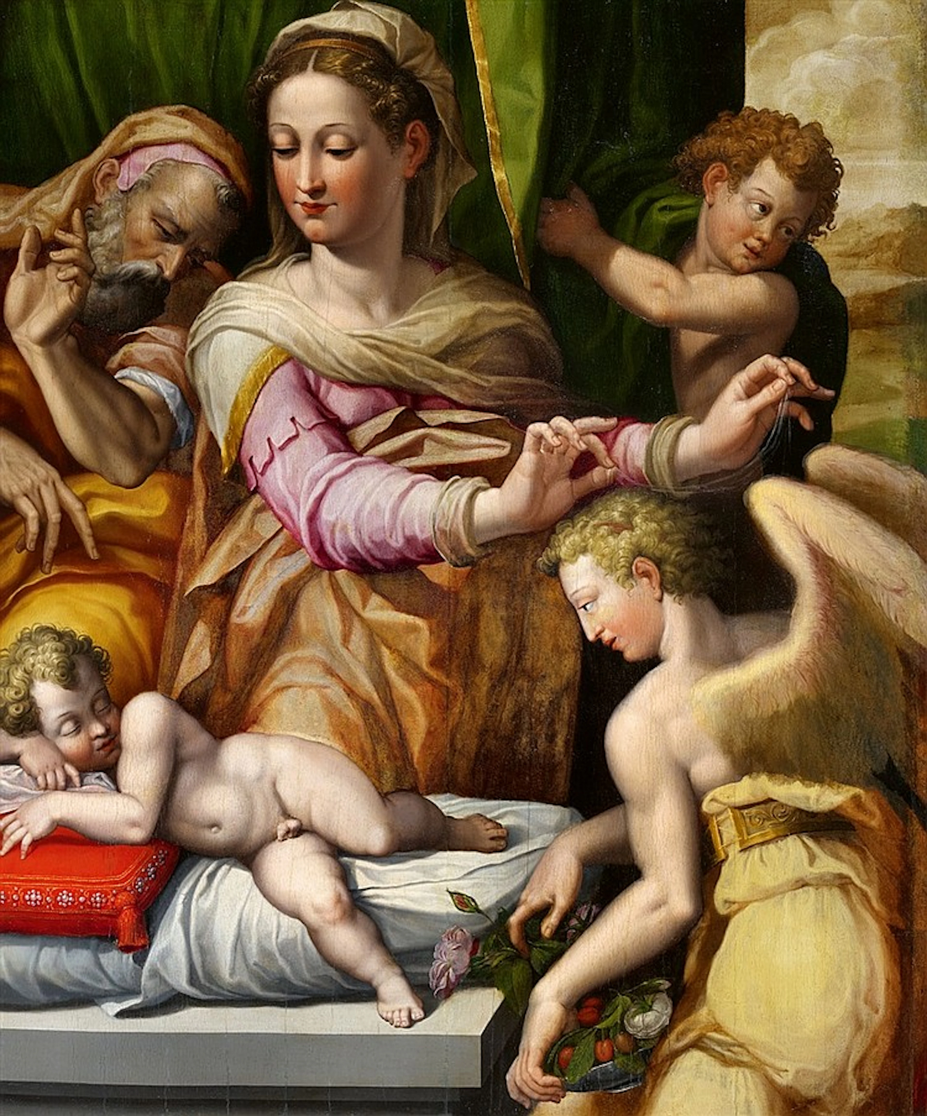 Orazio Samacchini, The Holy Family with Angels