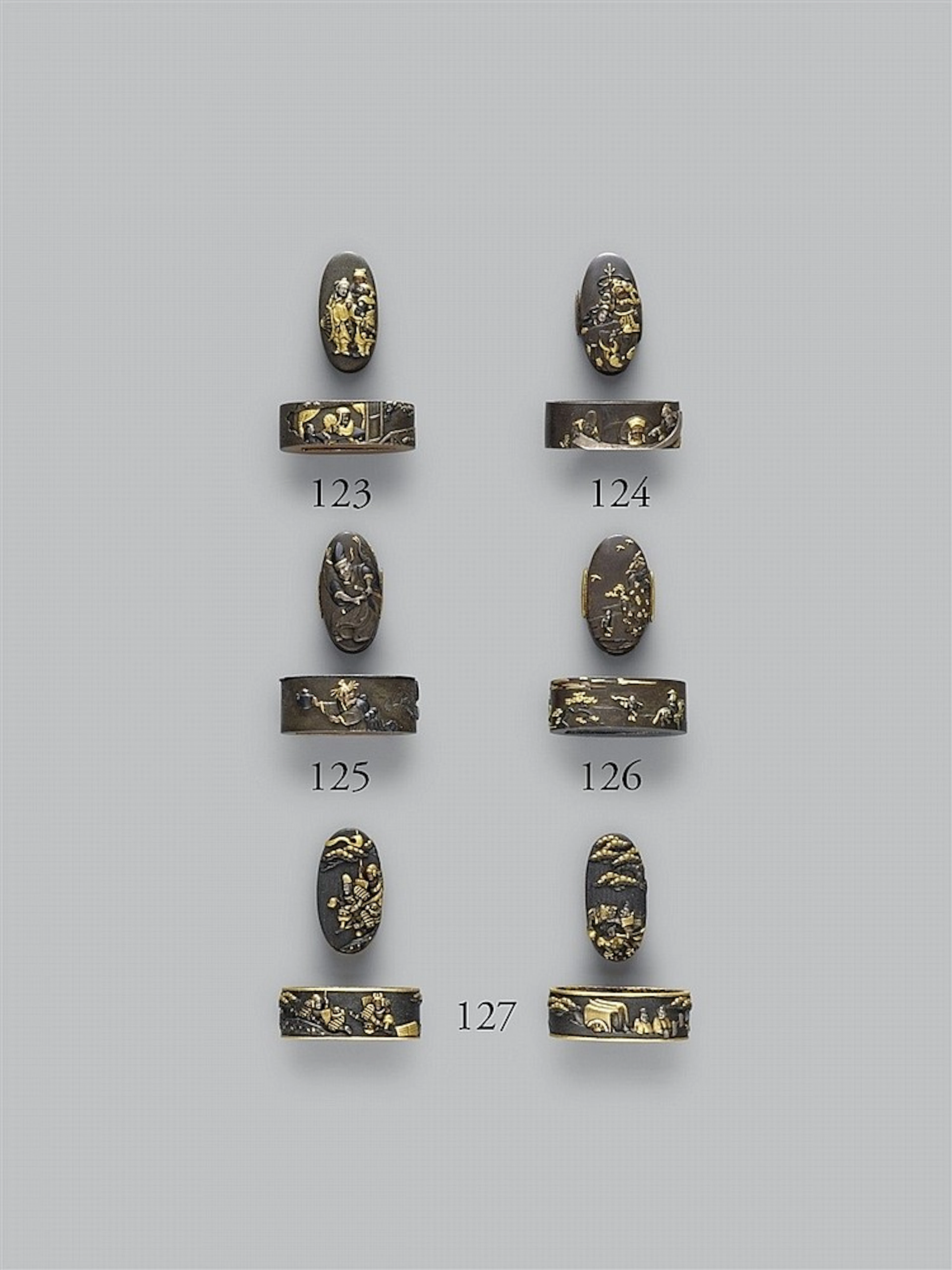A shibuichi fuchi-kashira. 18th/19th century