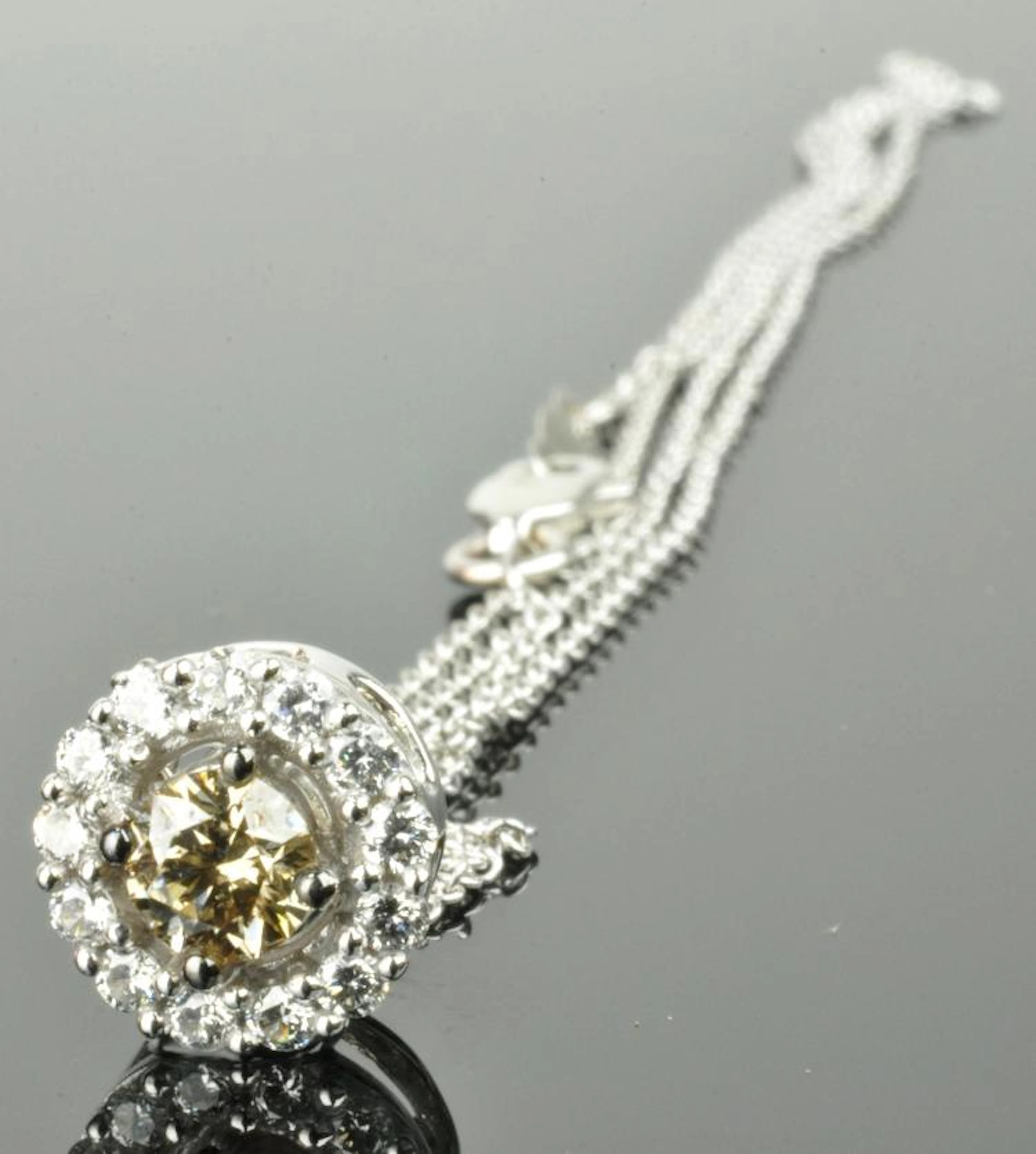 14K Gold Chocolate Diamond Necklace
