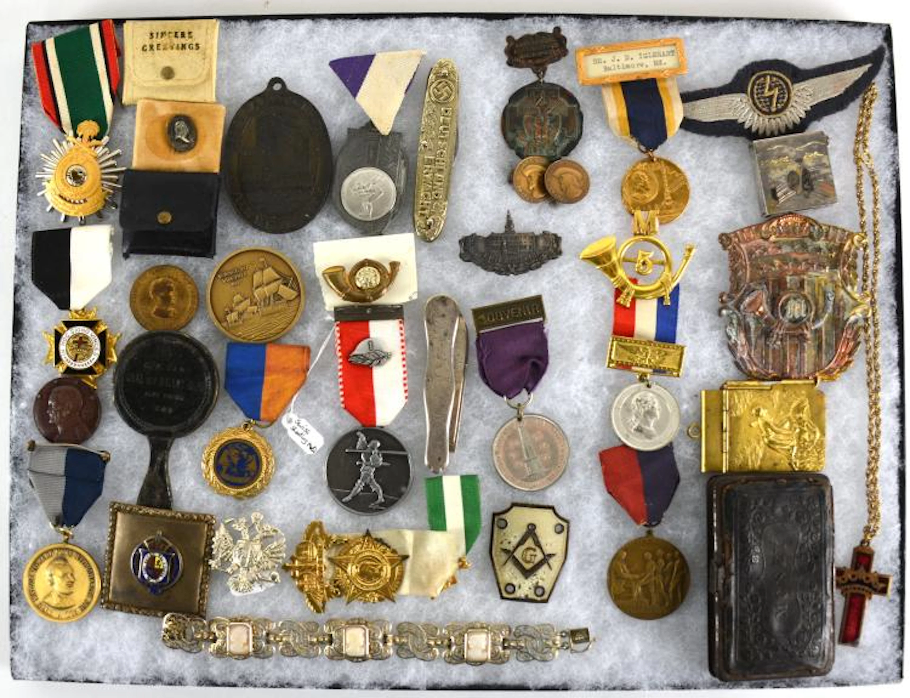 US And World Medals Pins Jewelry Collection