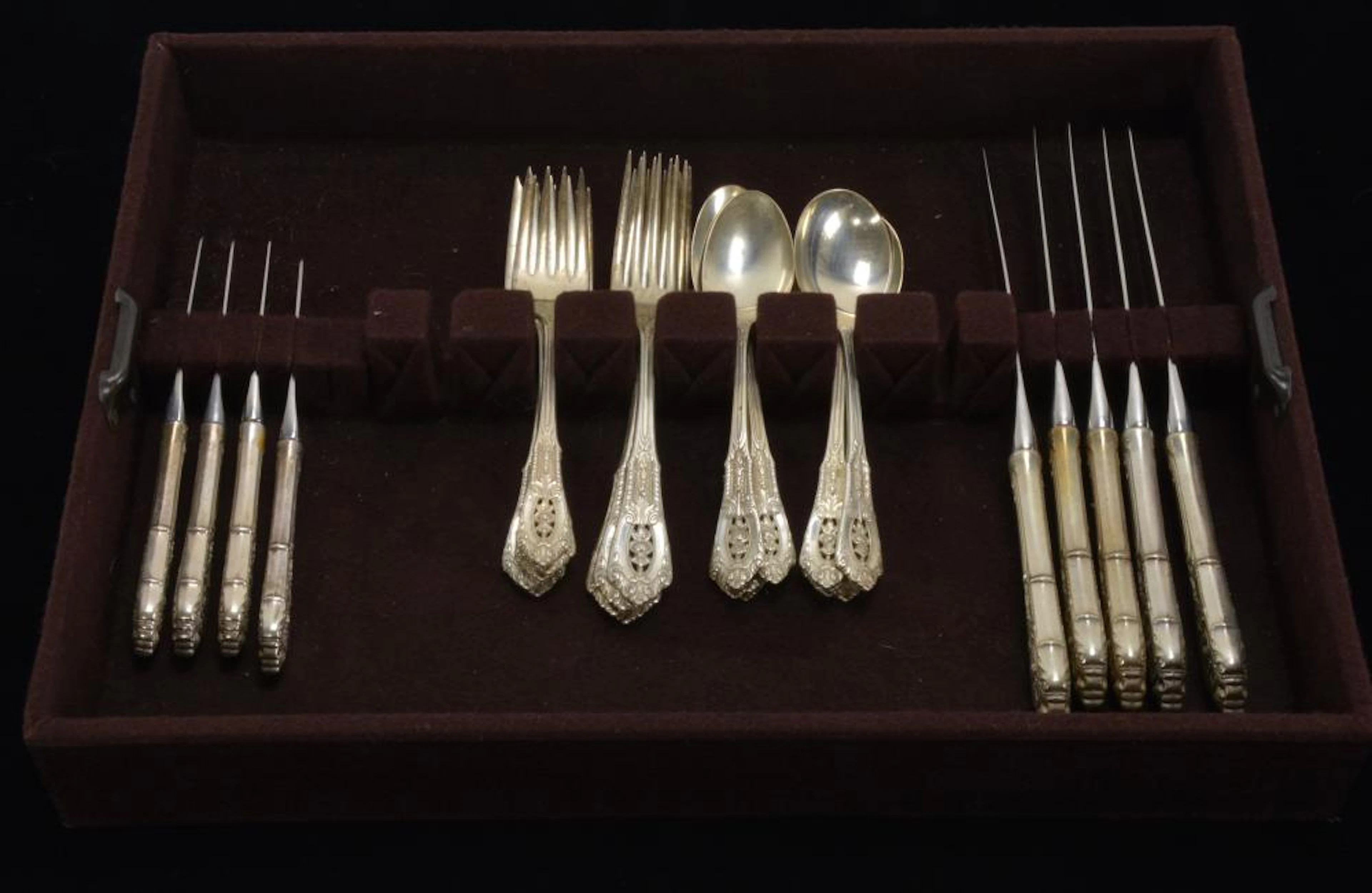 Wallace Rosepoint Sterling Silver Flatware Set