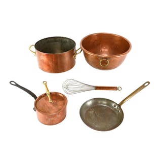 Very Fine French Copper Cookware Collectio