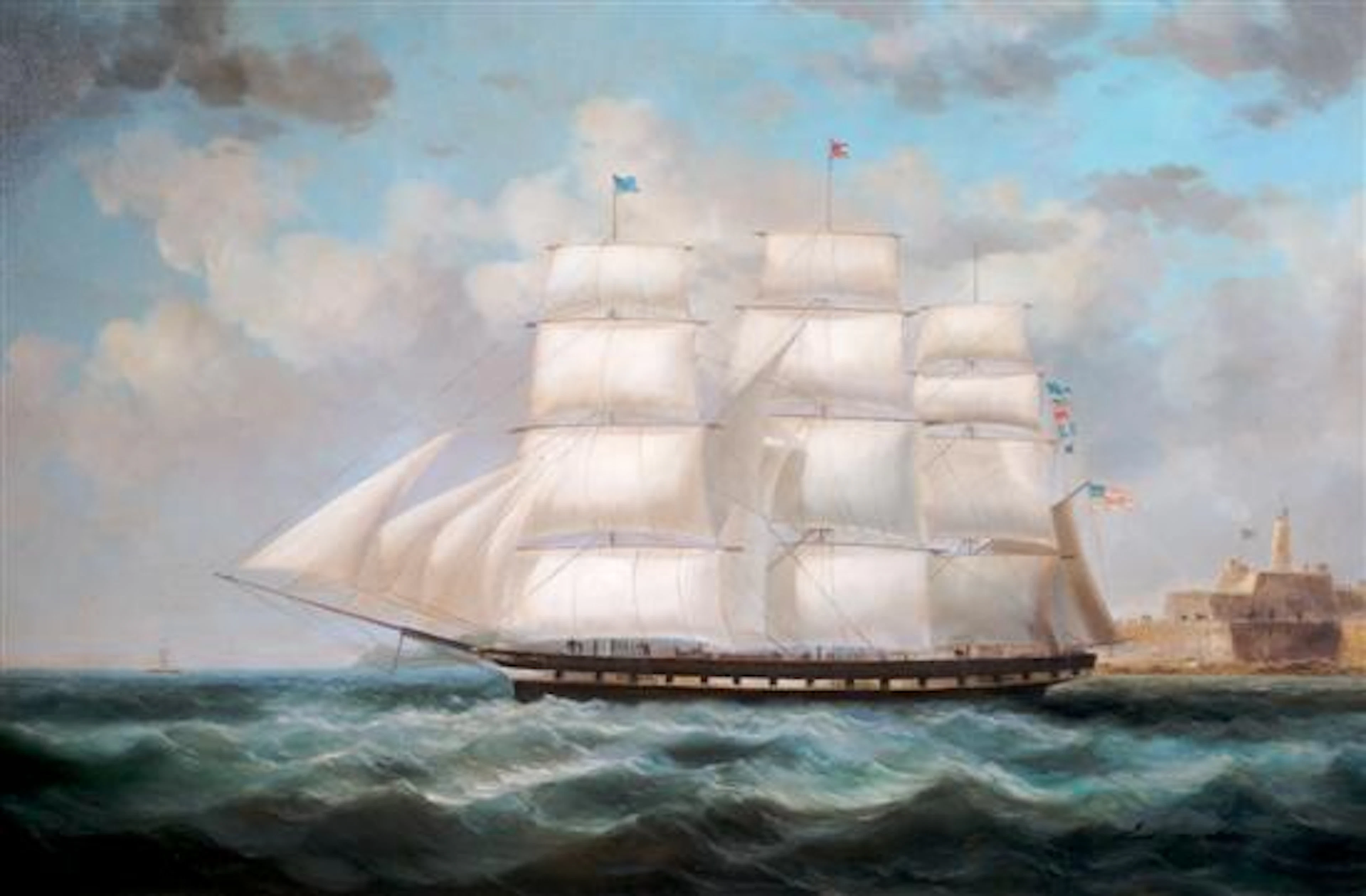 Clipper in Harbor