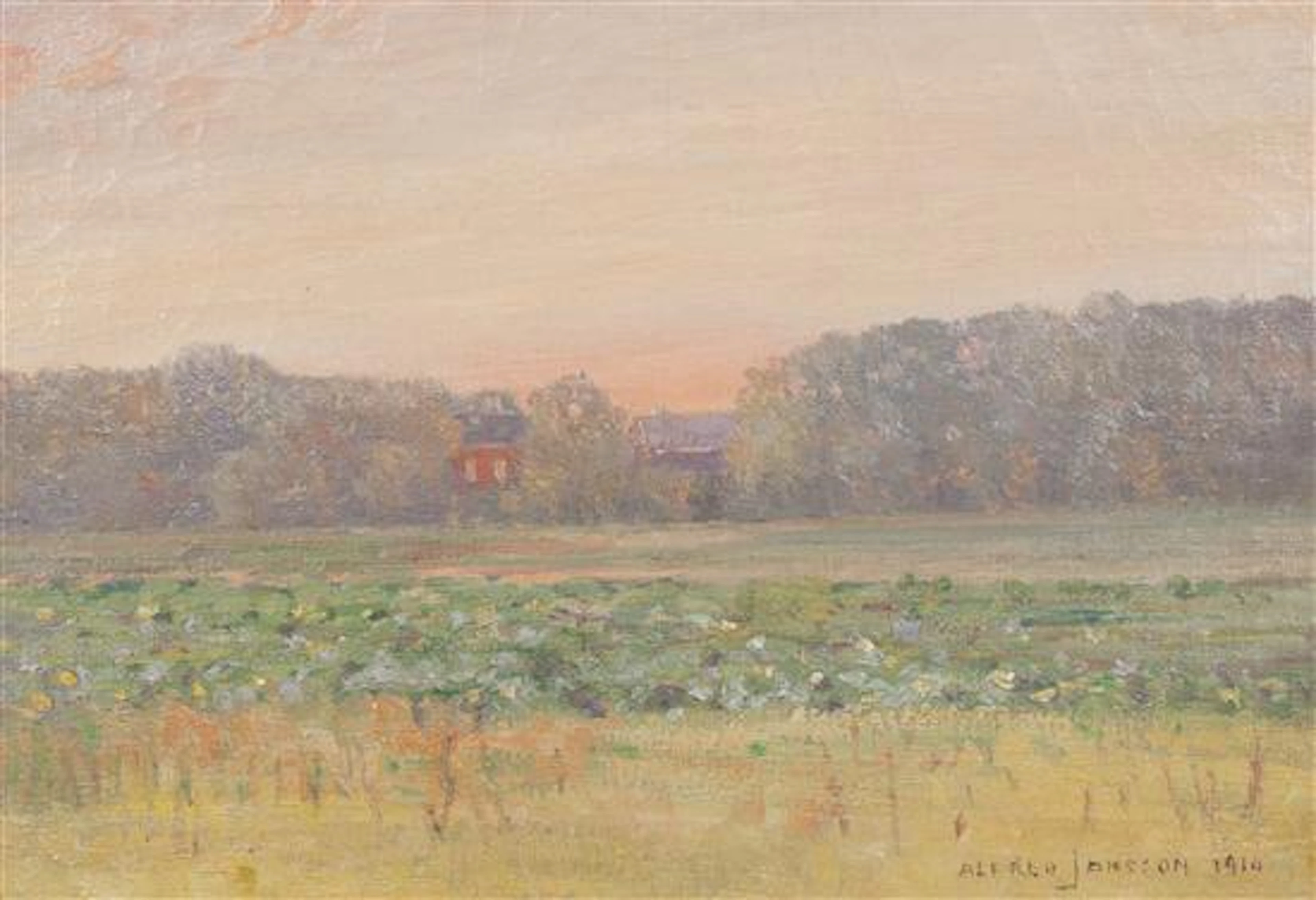 Sunset over the Fields, 1914