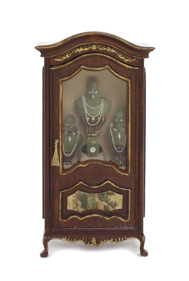 A Vernis Martin Decorated Vitrine