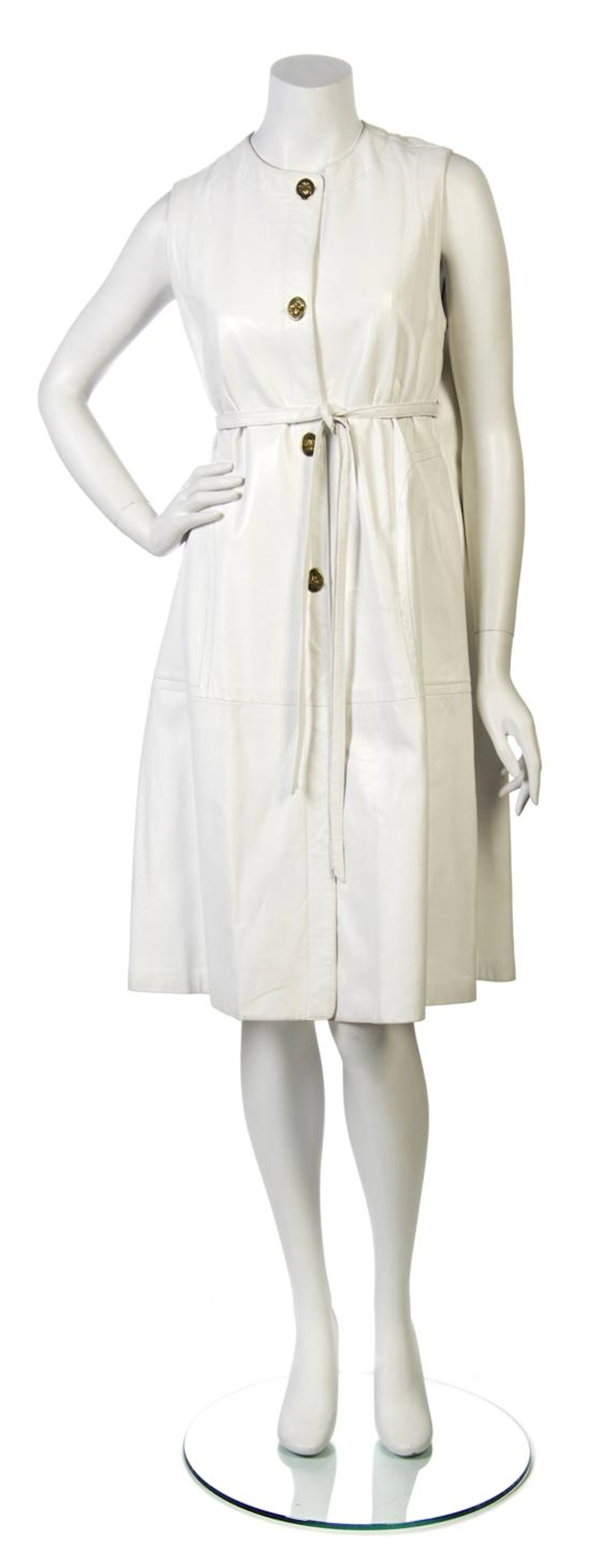 A Bonnie Cashin White Leather Dress