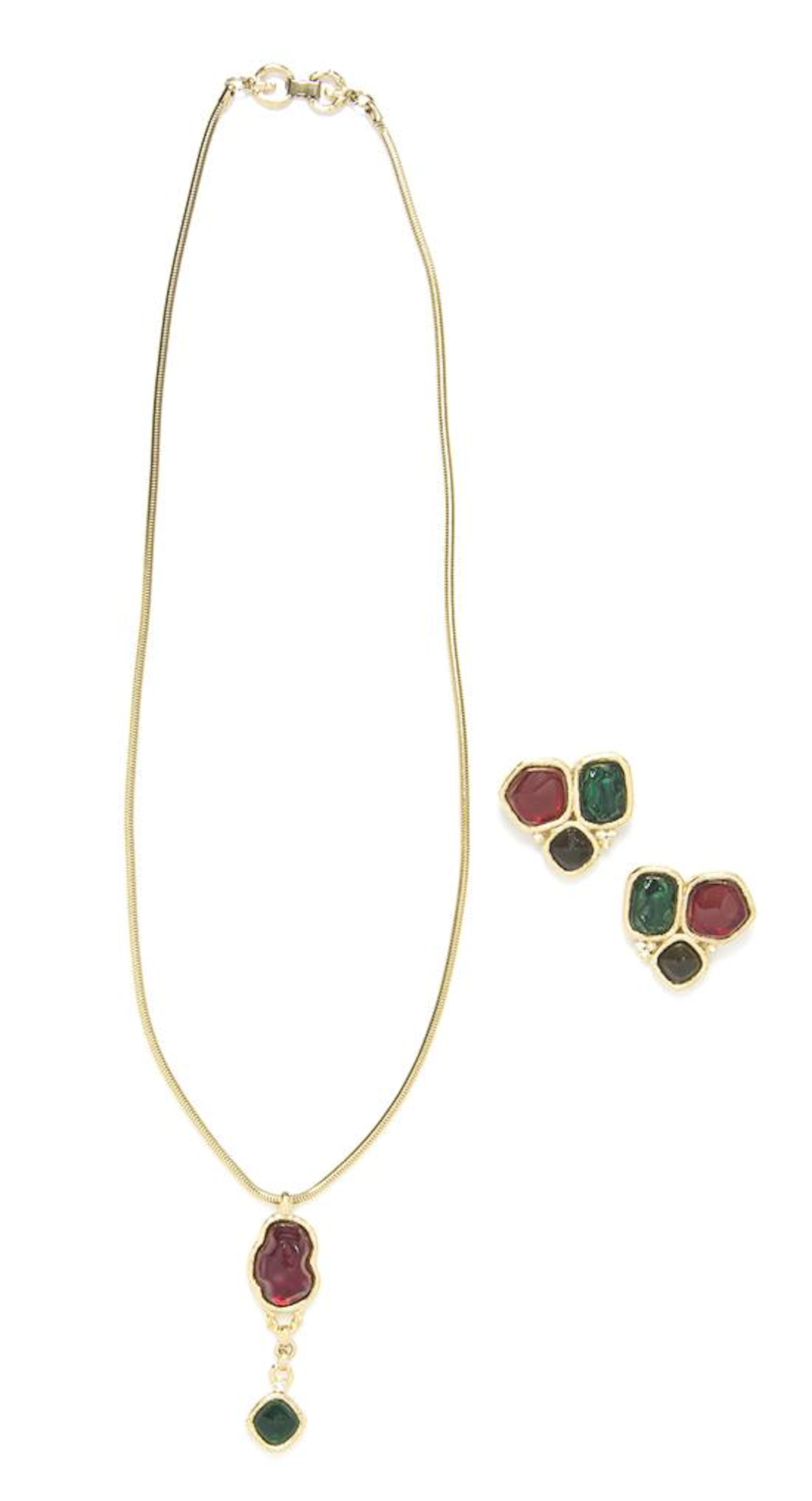 A Givenchy Goldtone Demi-Parure